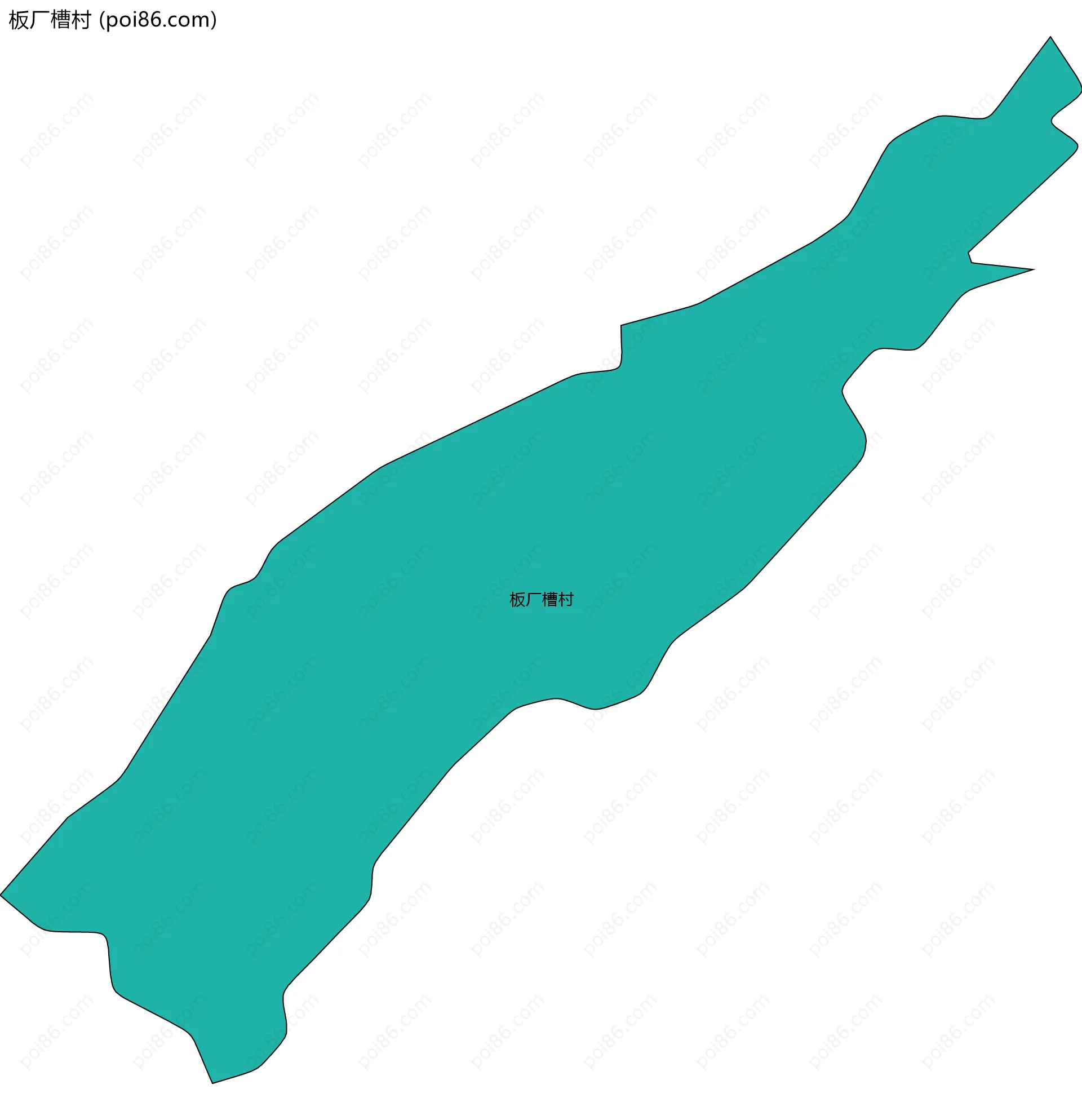 板厂槽村边界地图