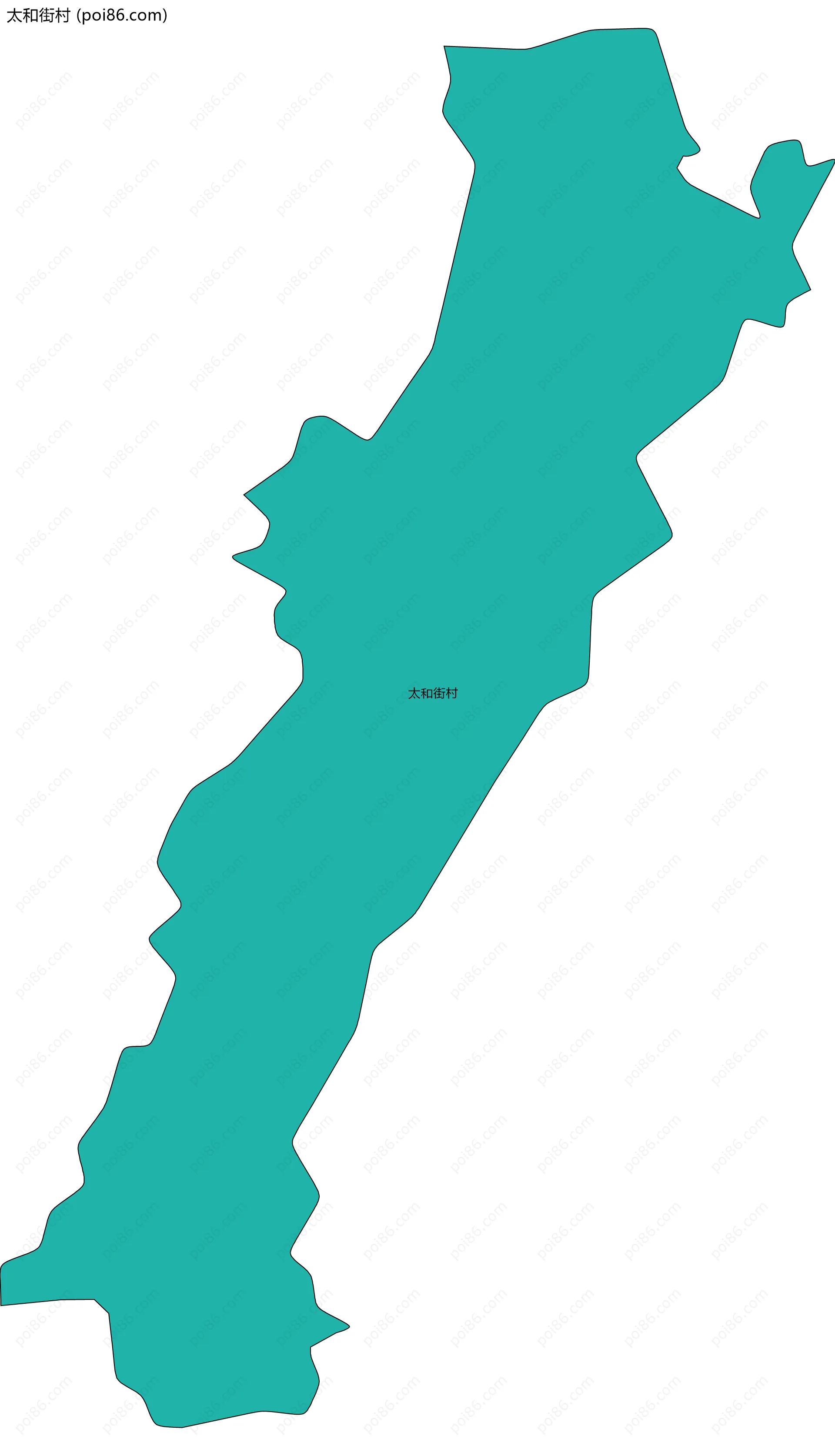 太和街村边界地图