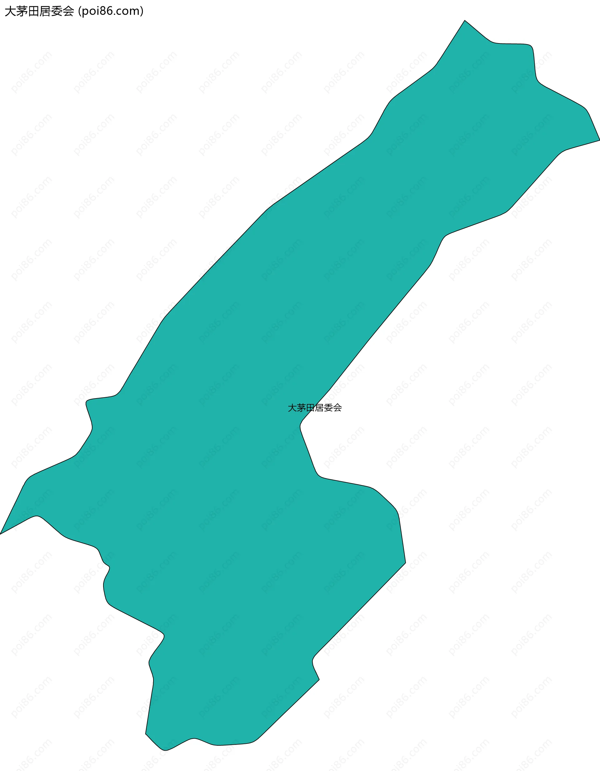 大茅田居委会边界地图