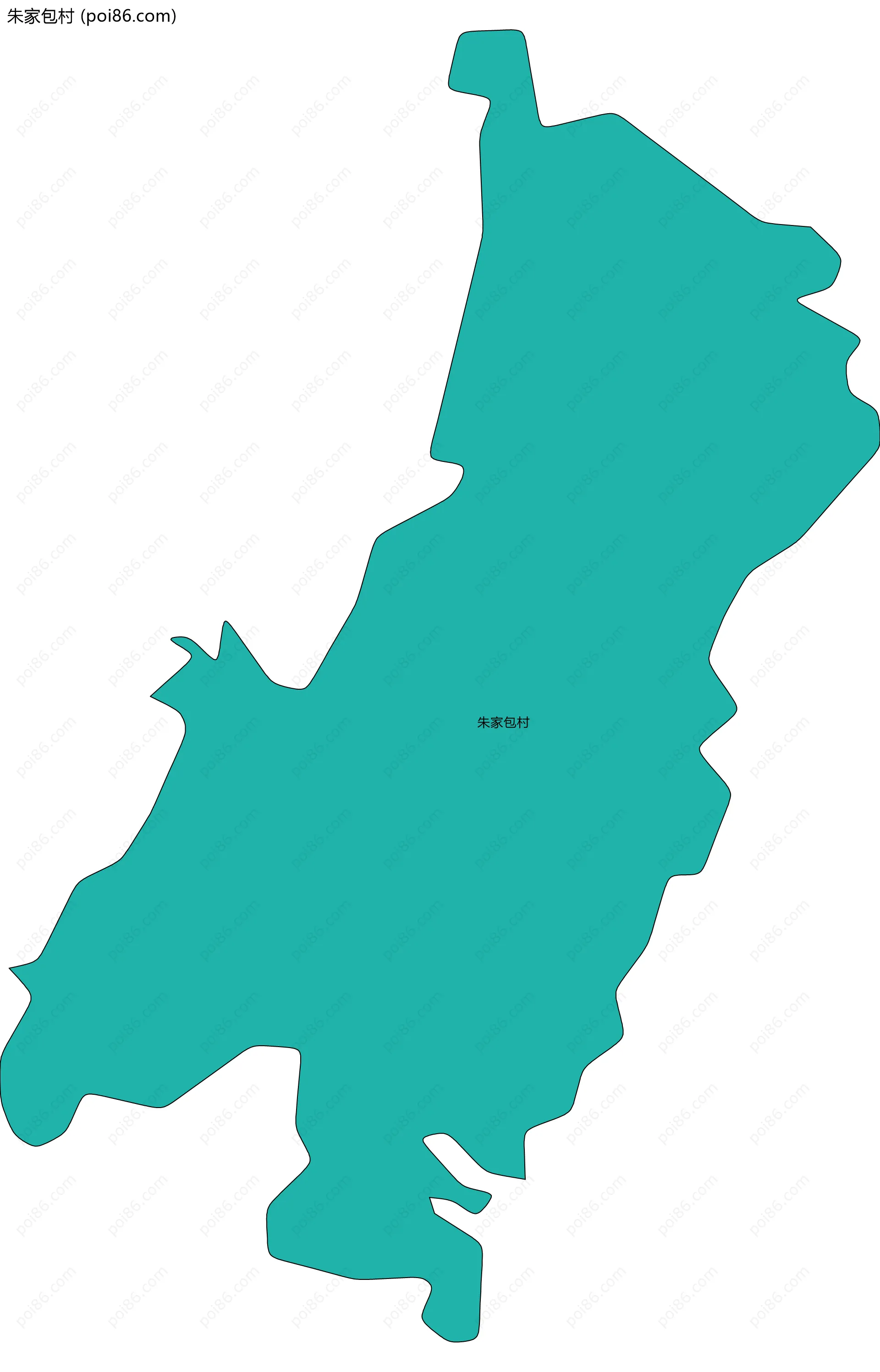 朱家包村边界地图