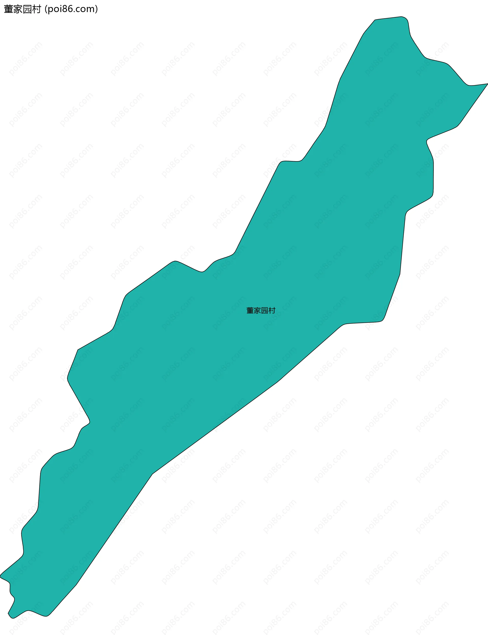 董家园村边界地图