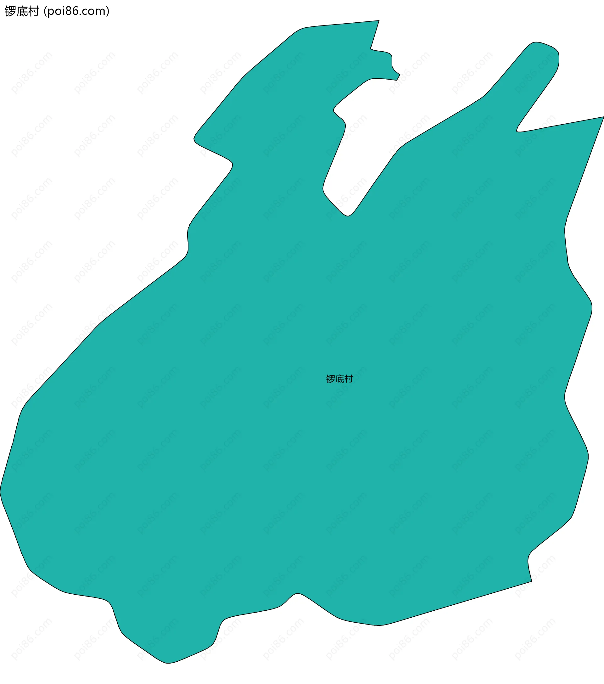 锣底村边界地图