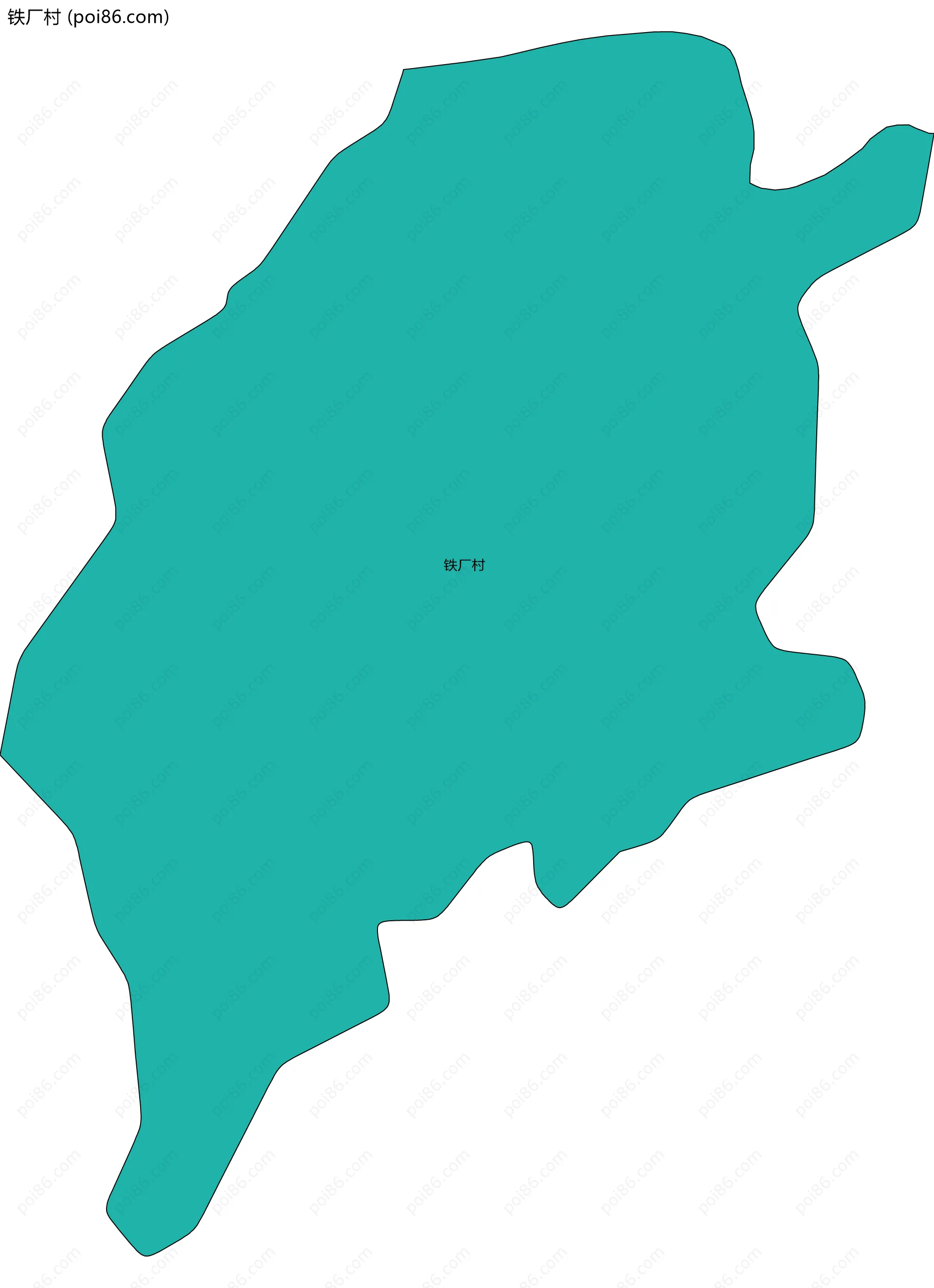 铁厂村边界地图