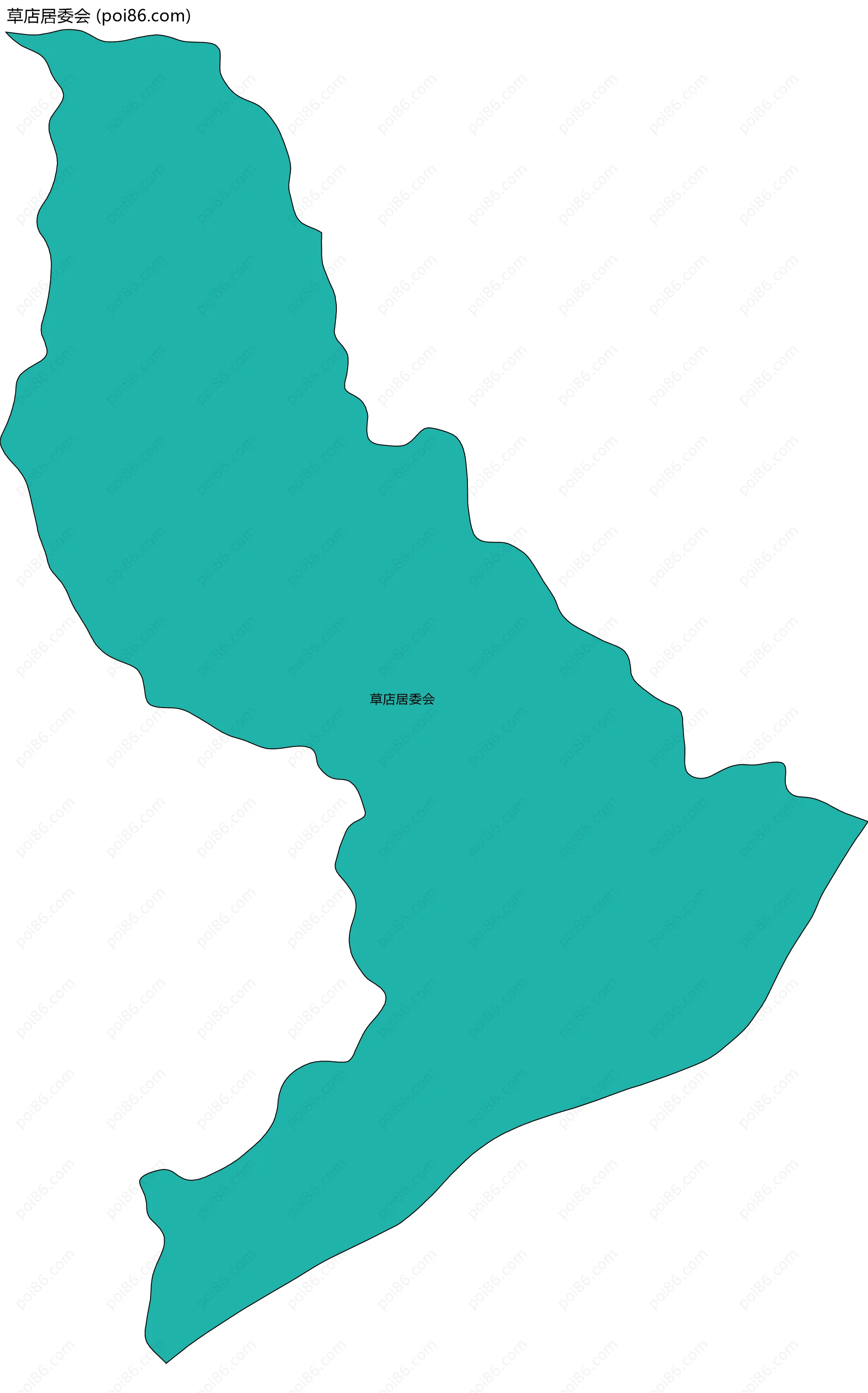 草店居委会边界地图