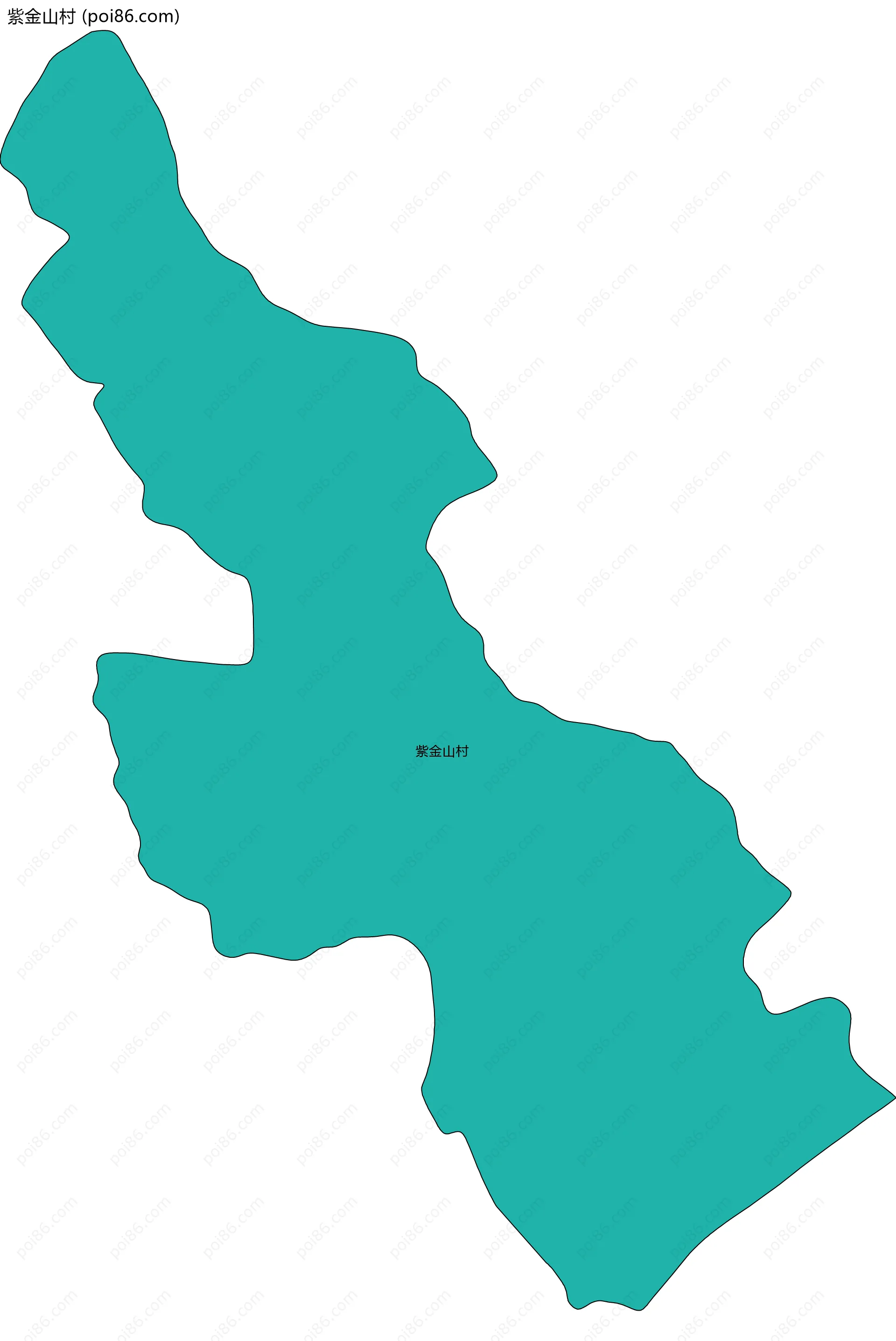 紫金山村边界地图