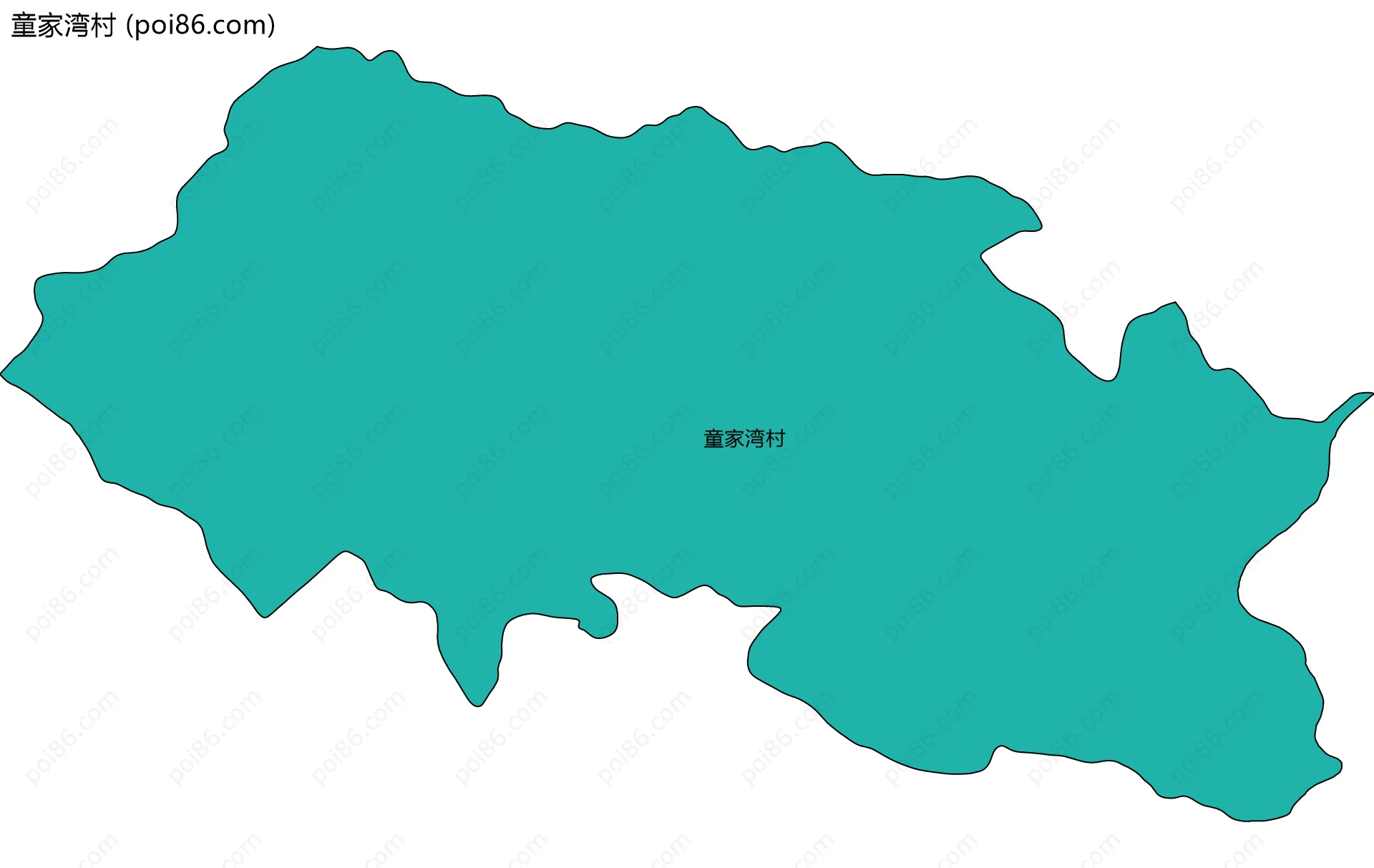 童家湾村边界地图