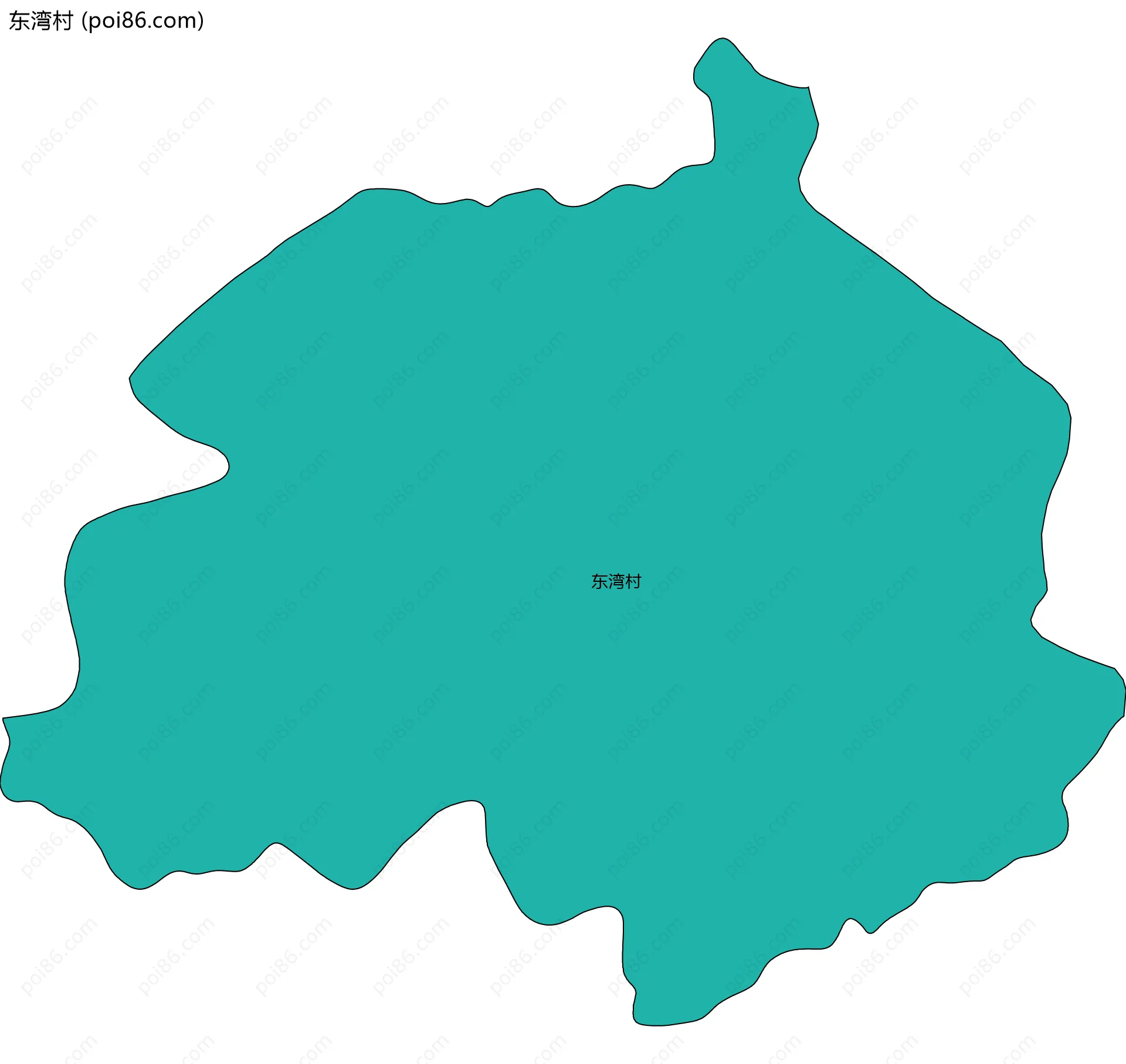 东湾村边界地图