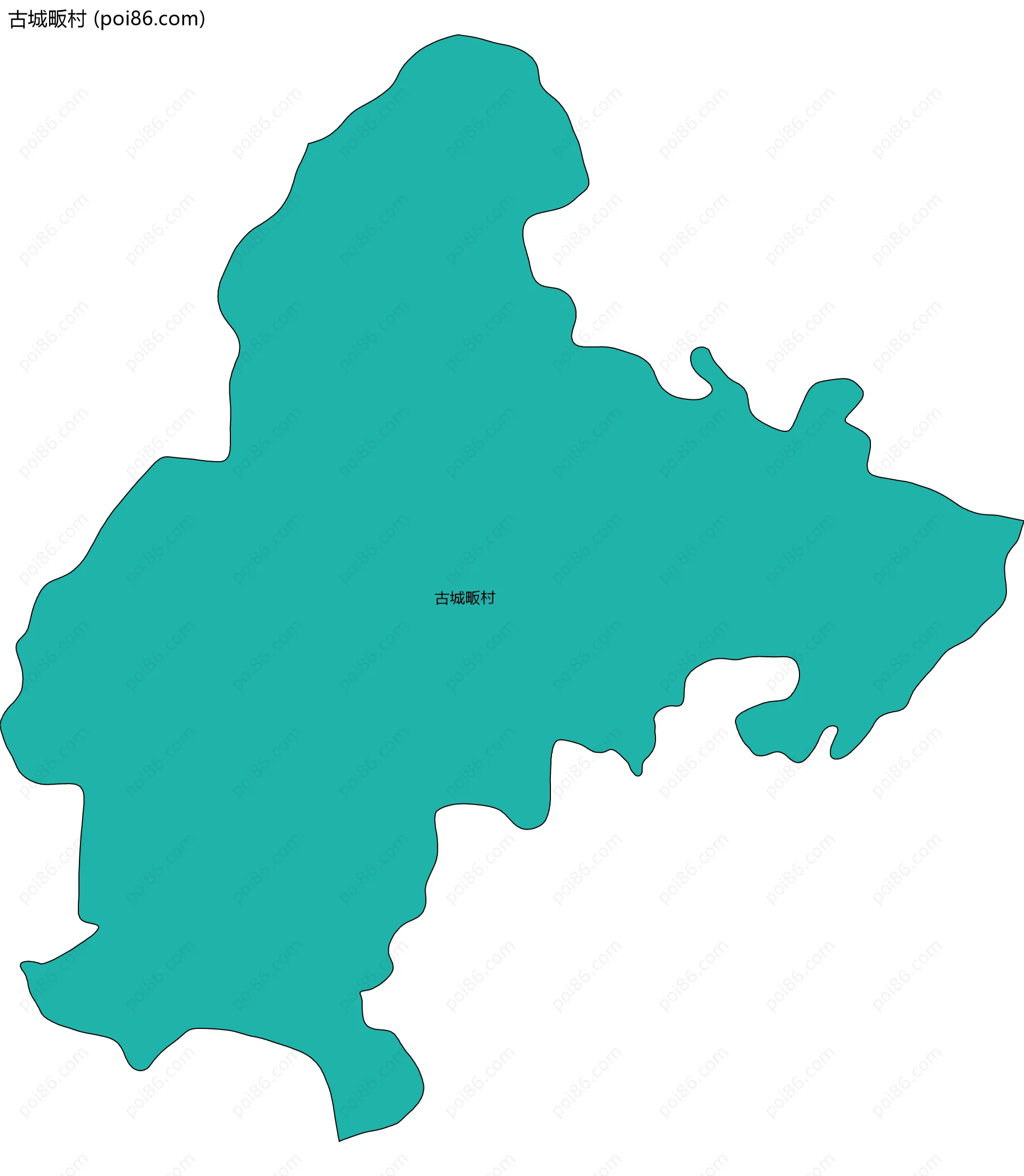 古城畈村边界地图