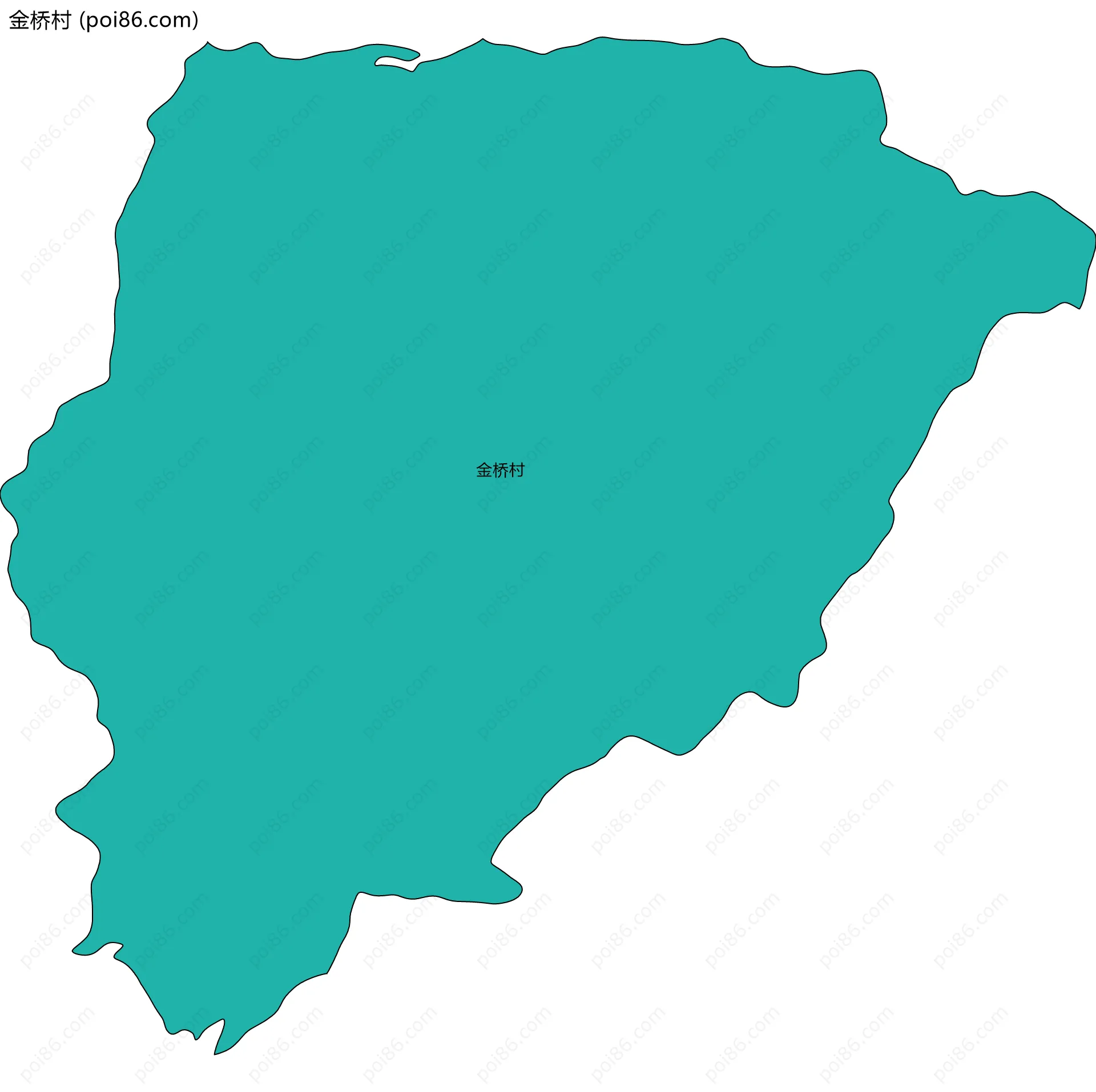 金桥村边界地图