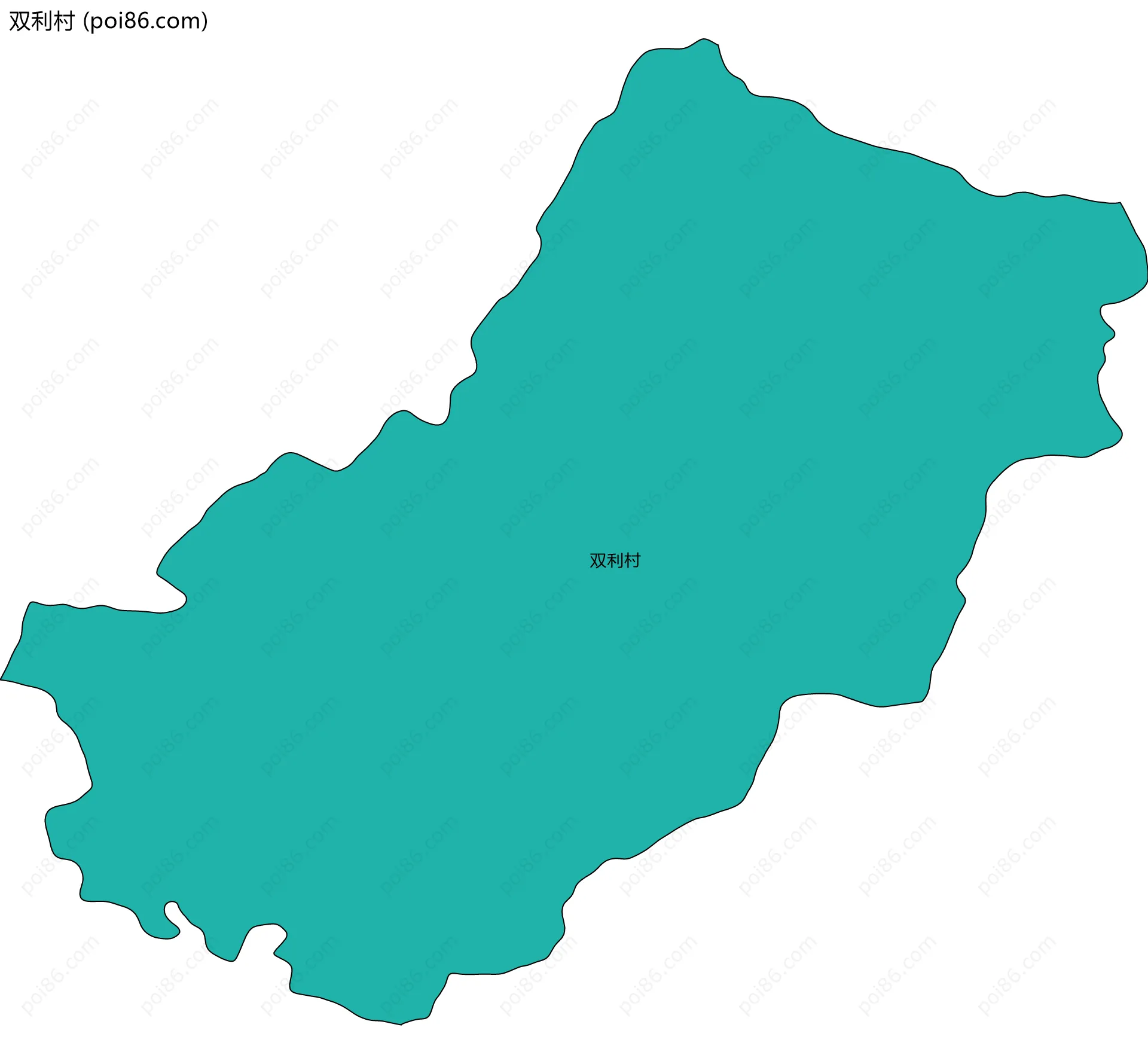 双利村边界地图