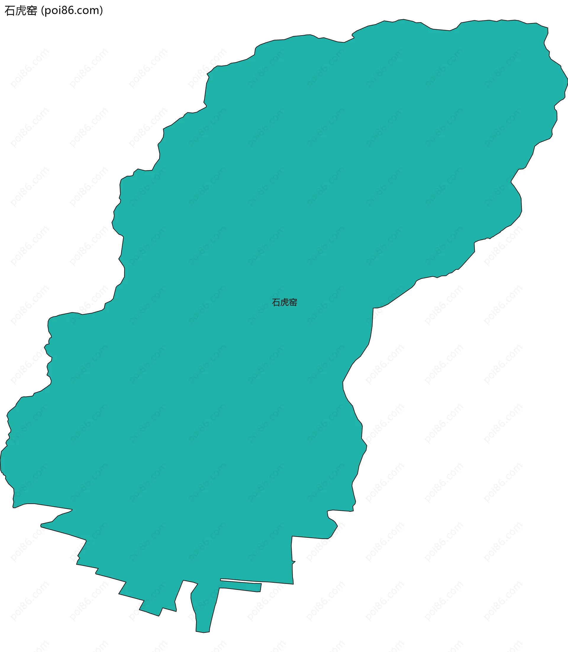 石虎窑边界地图