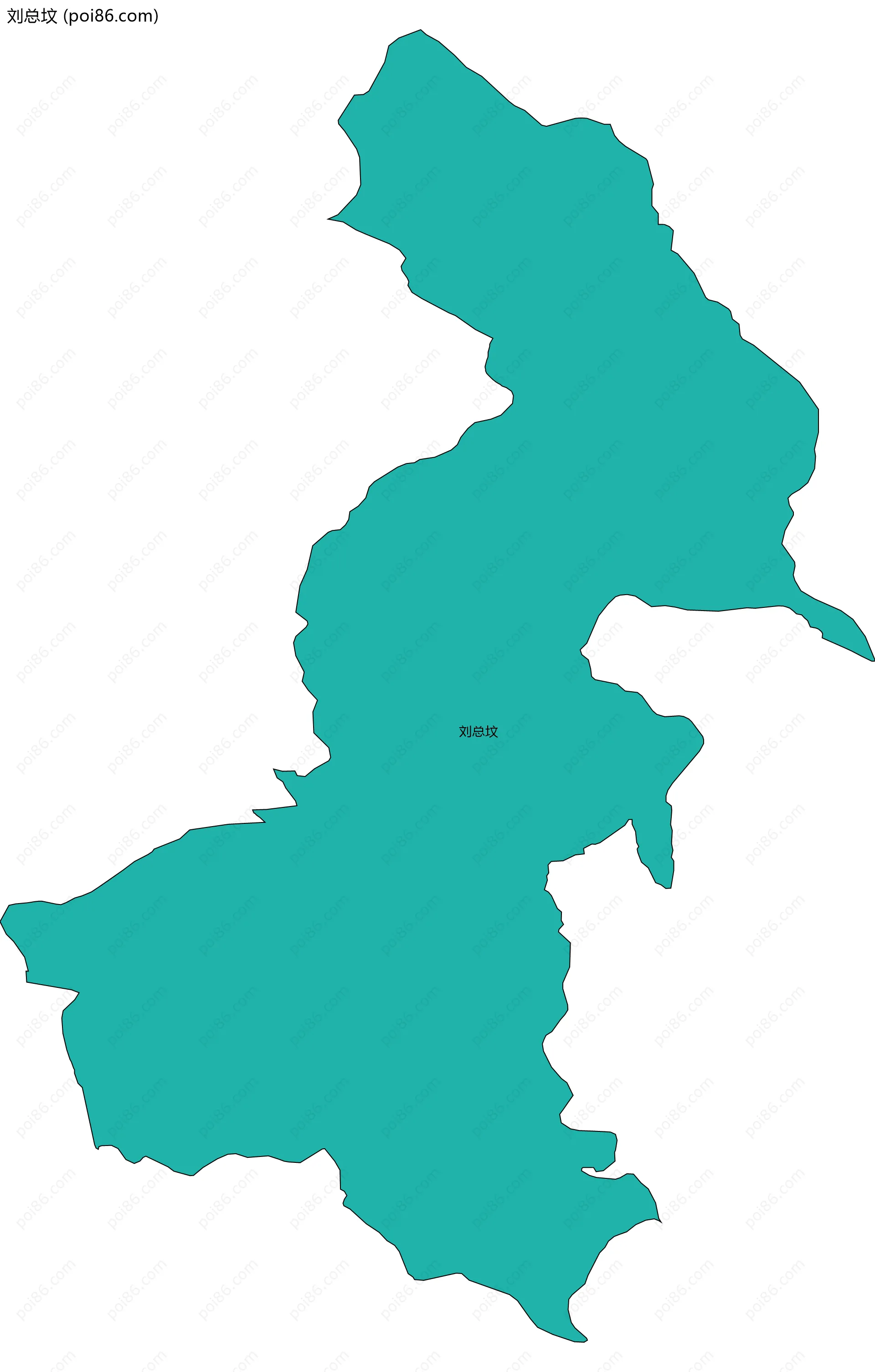 刘总坟边界地图