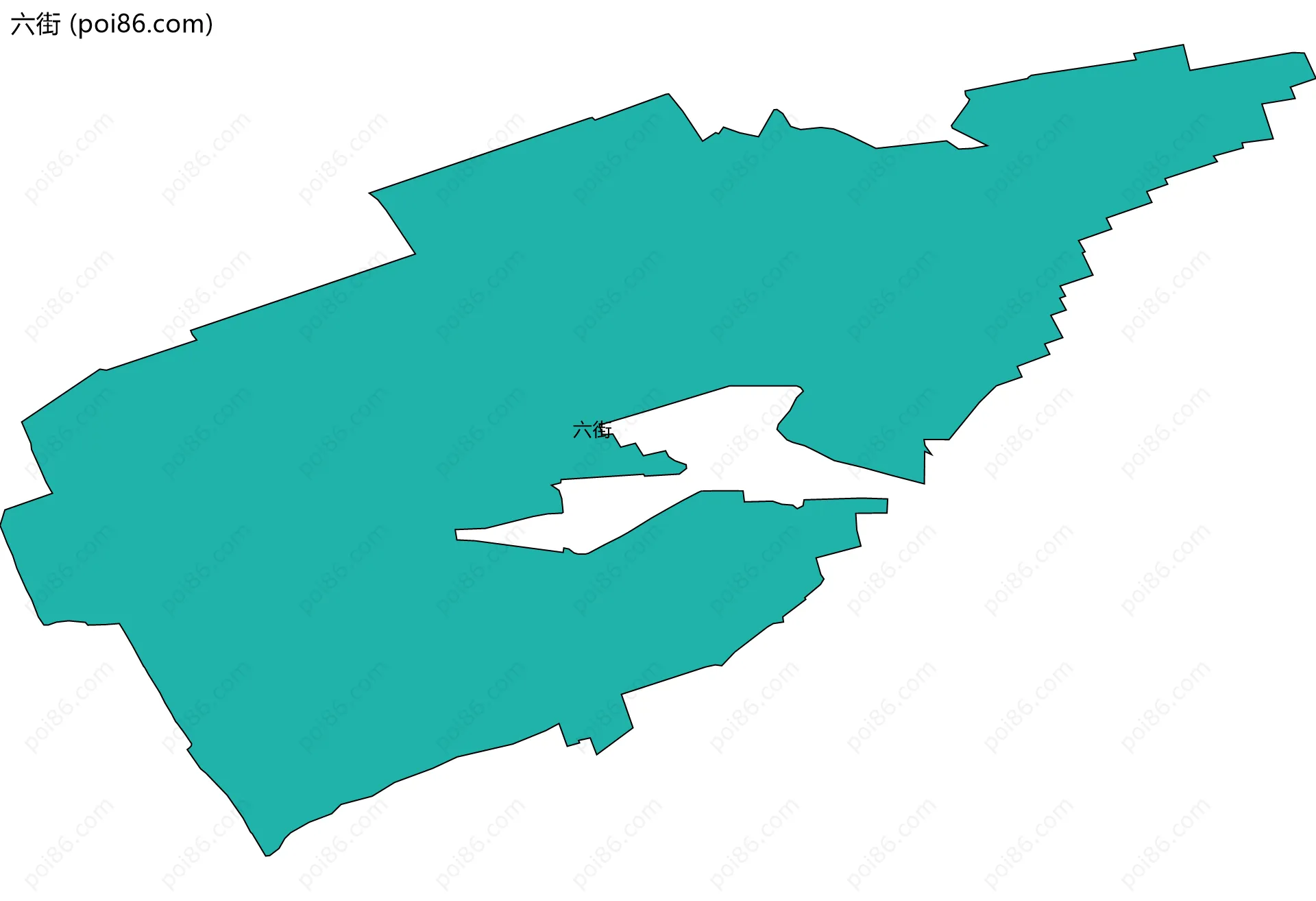 六街边界地图