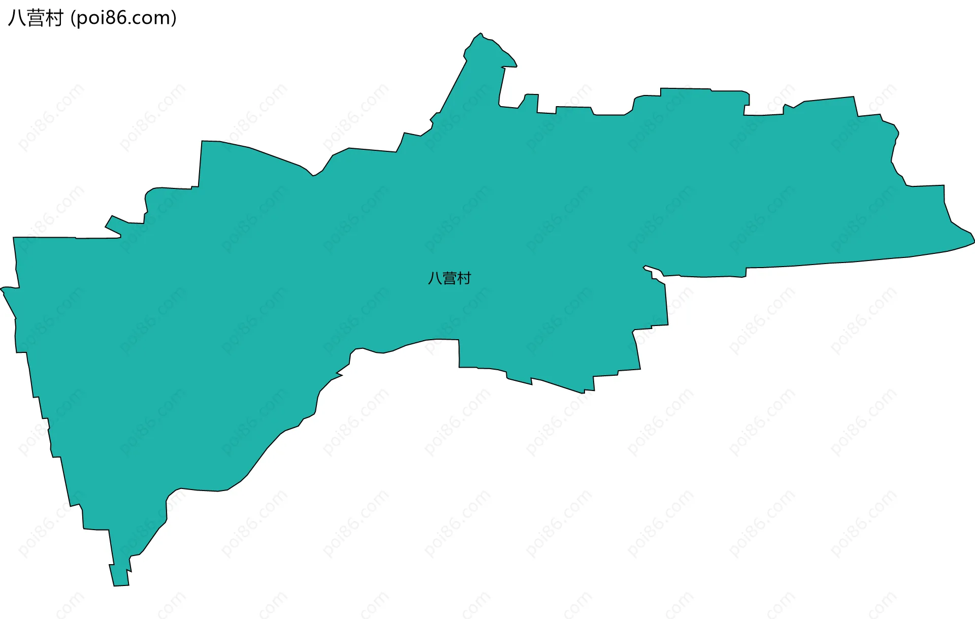 八营村边界地图