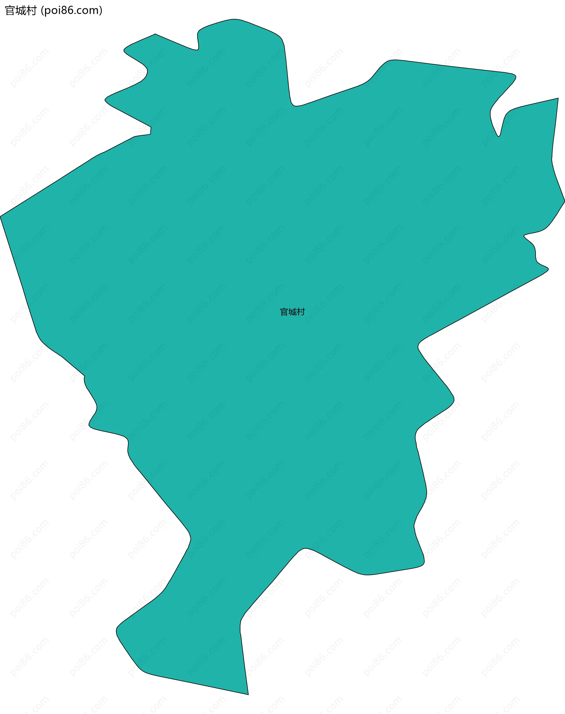 官城村边界地图