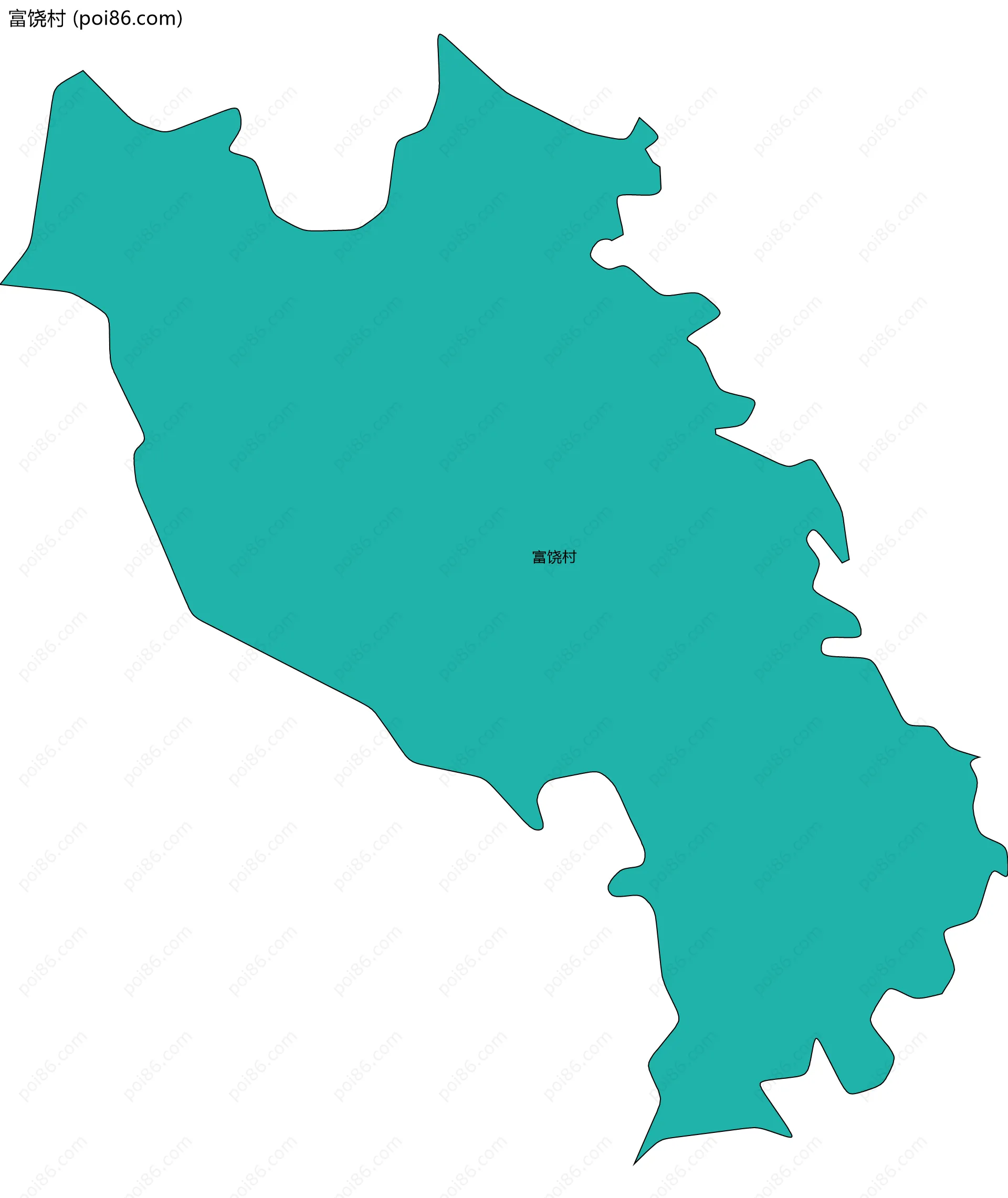 富饶村边界地图