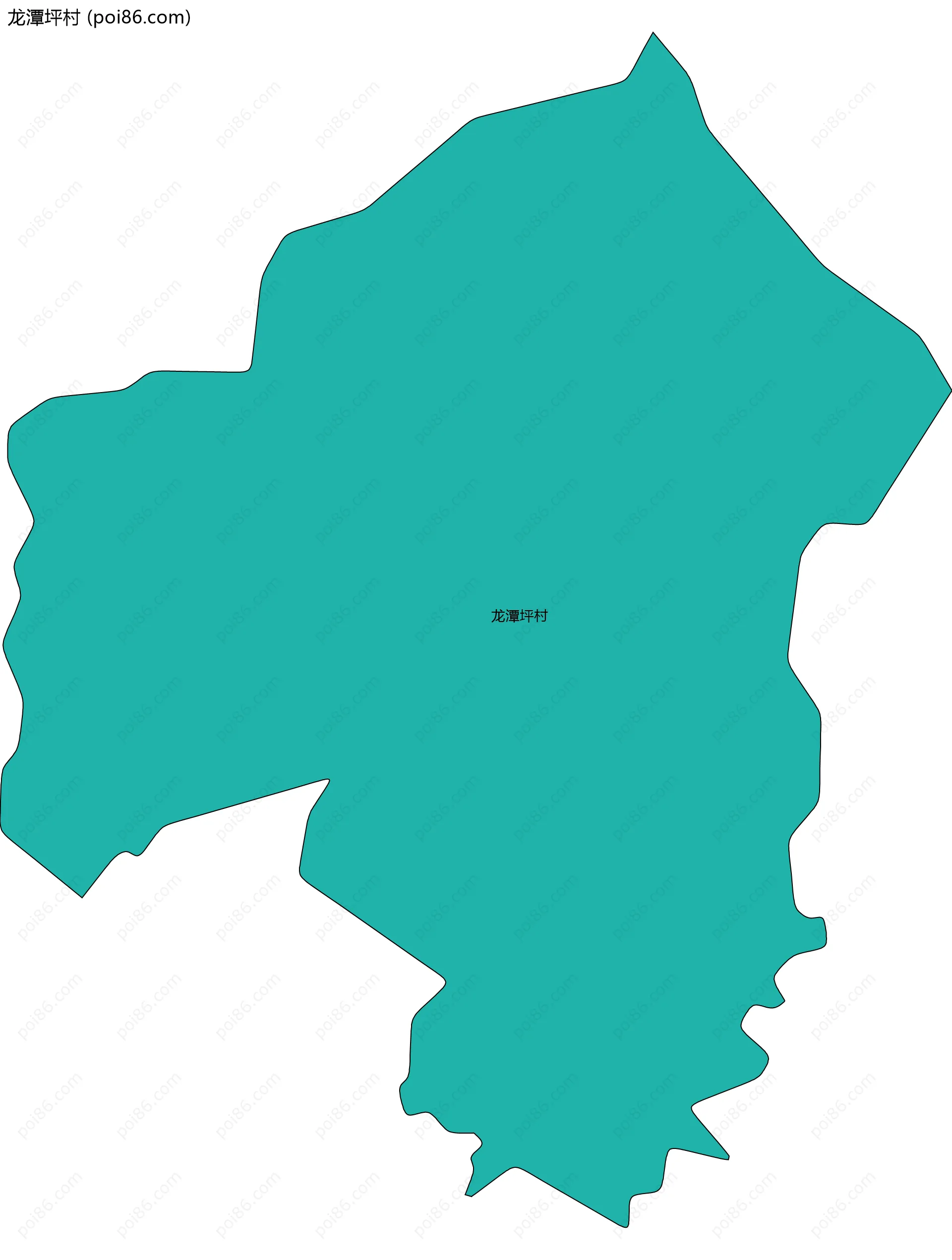 龙潭坪村边界地图