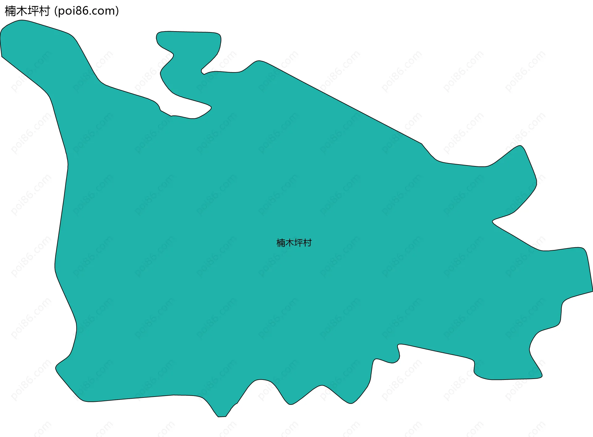 楠木坪村边界地图