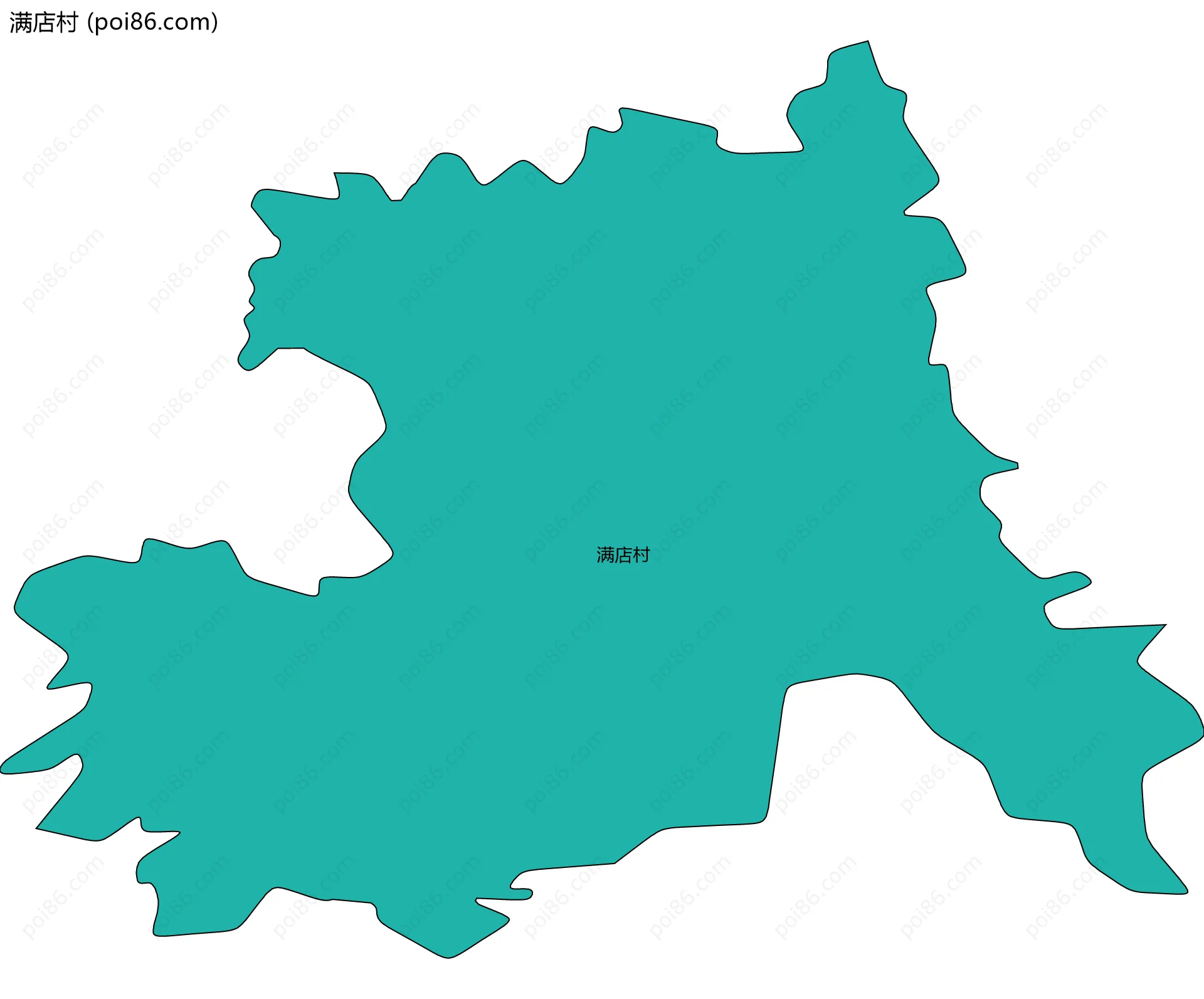 满店村边界地图