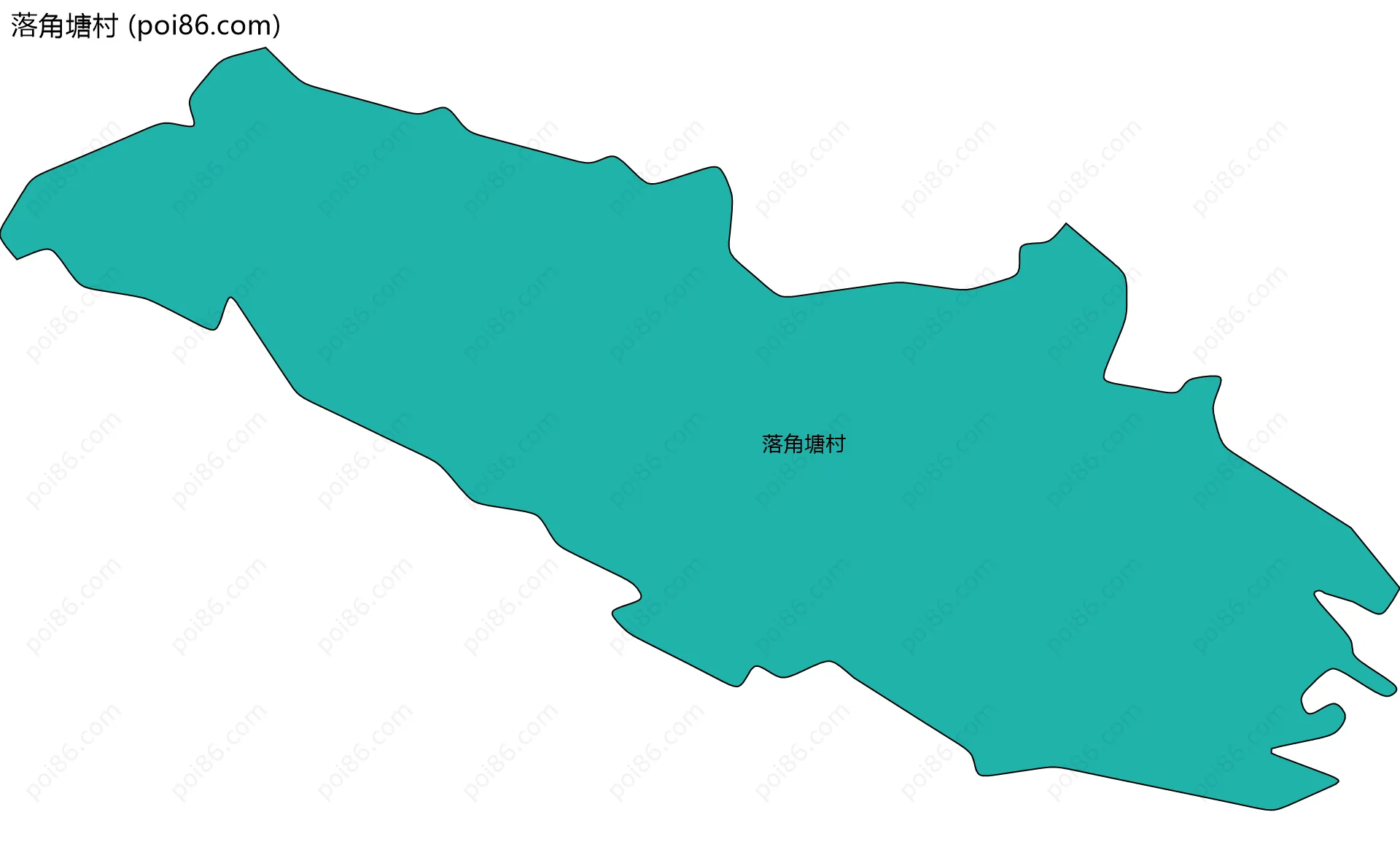 落角塘村边界地图