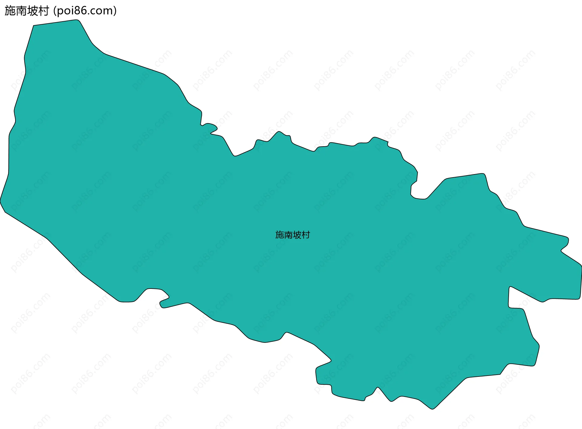 施南坡村边界地图