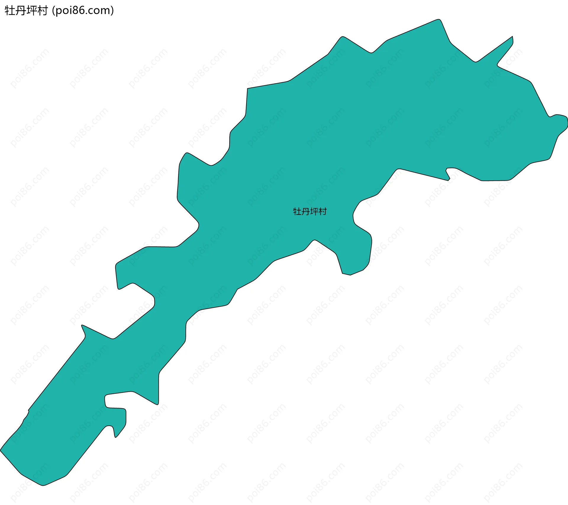 牡丹坪村边界地图