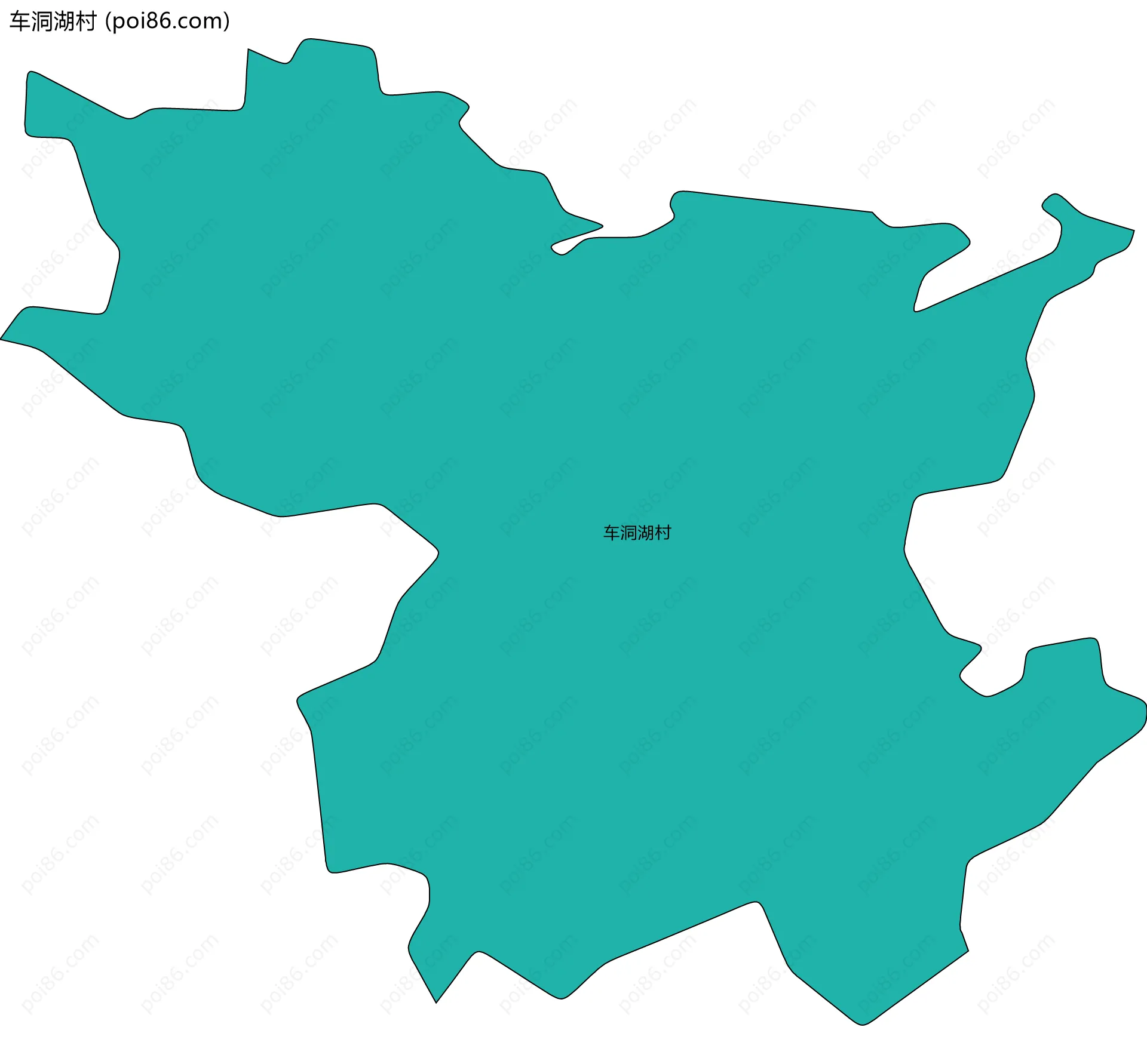 车洞湖村边界地图
