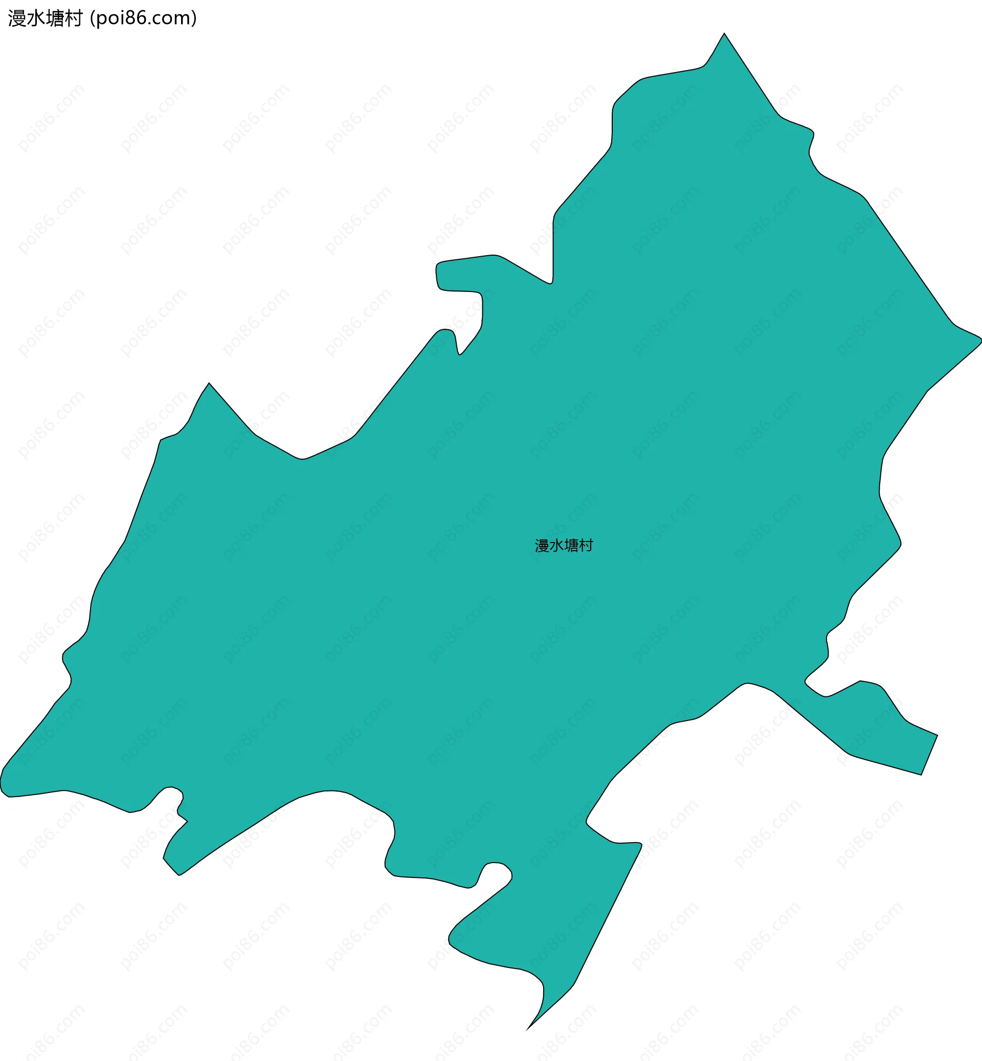 漫水塘村边界地图