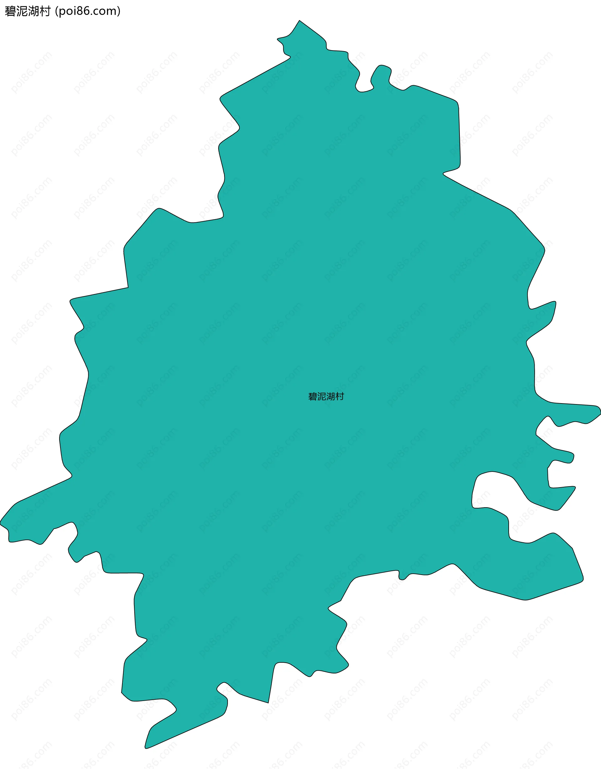 碧泥湖村边界地图