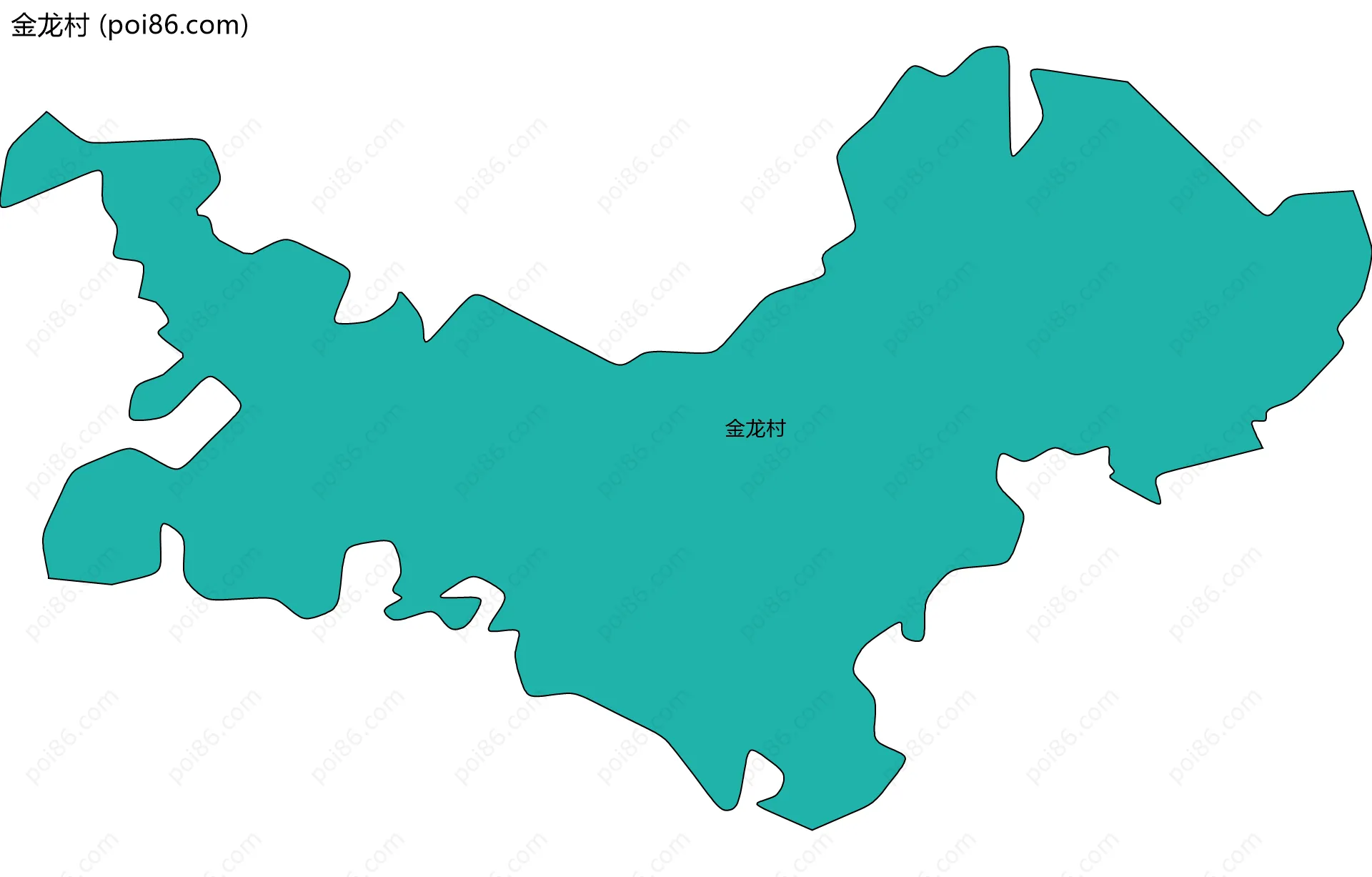 金龙村边界地图