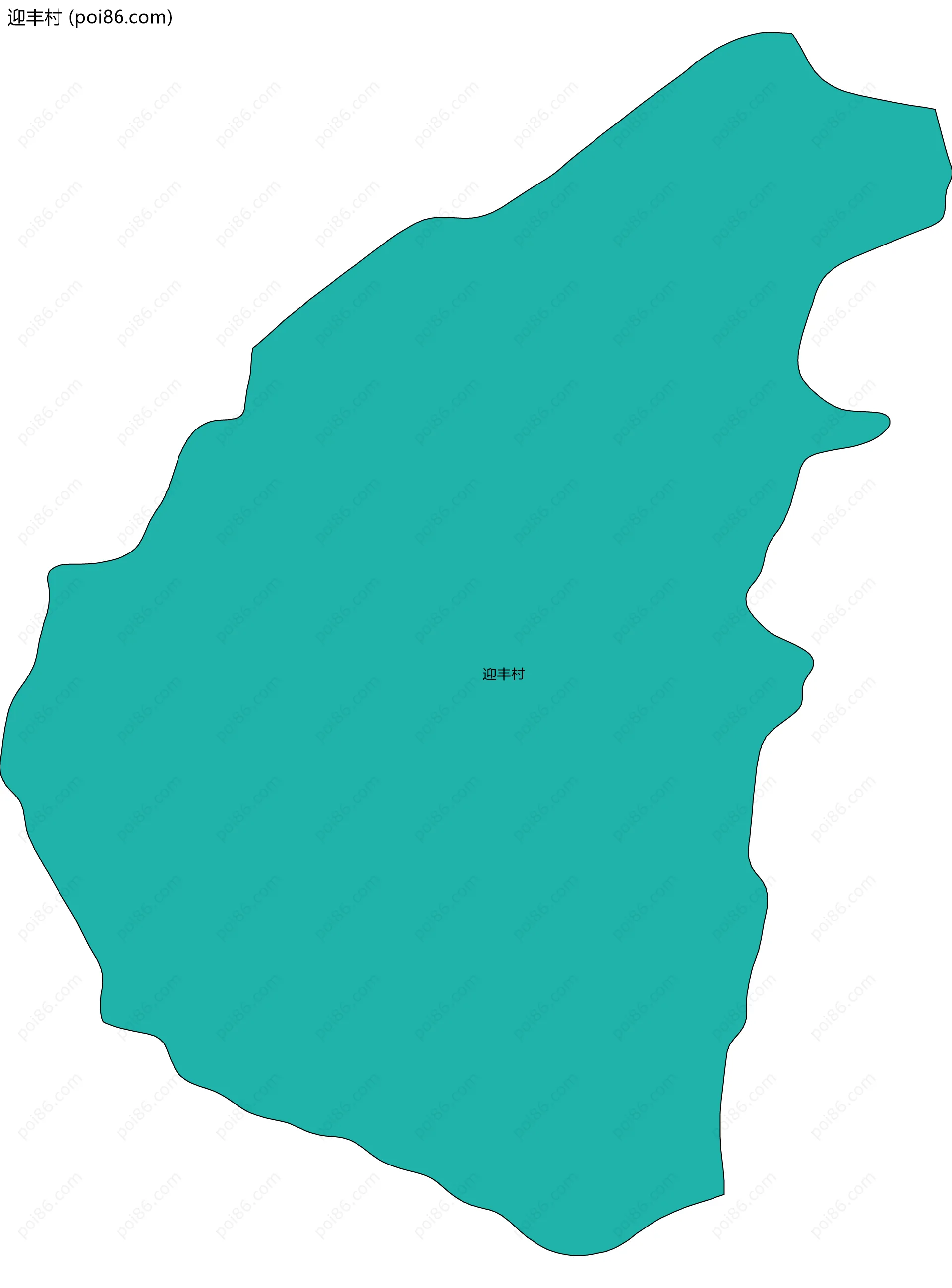 迎丰村边界地图