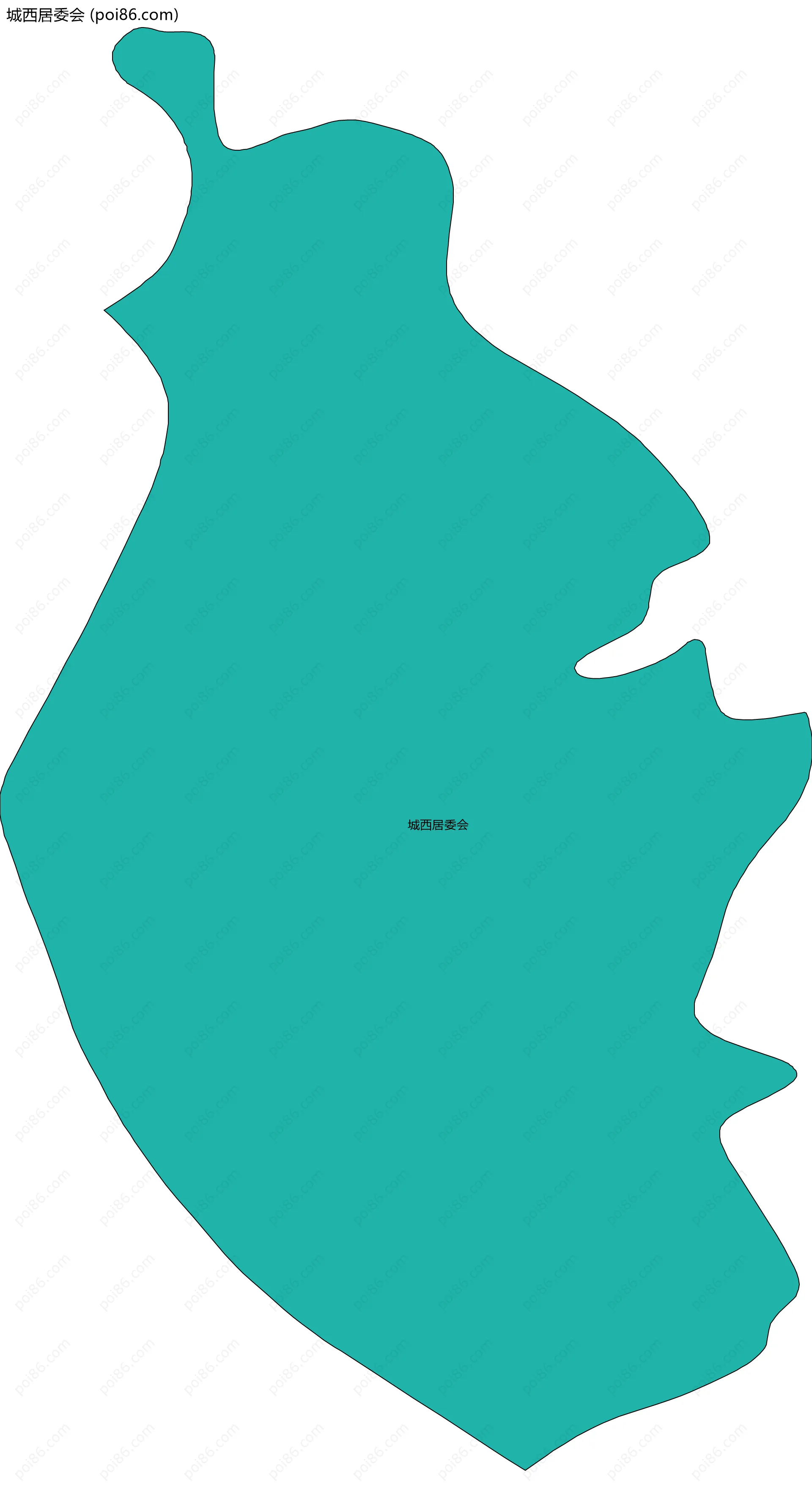 城西居委会边界地图