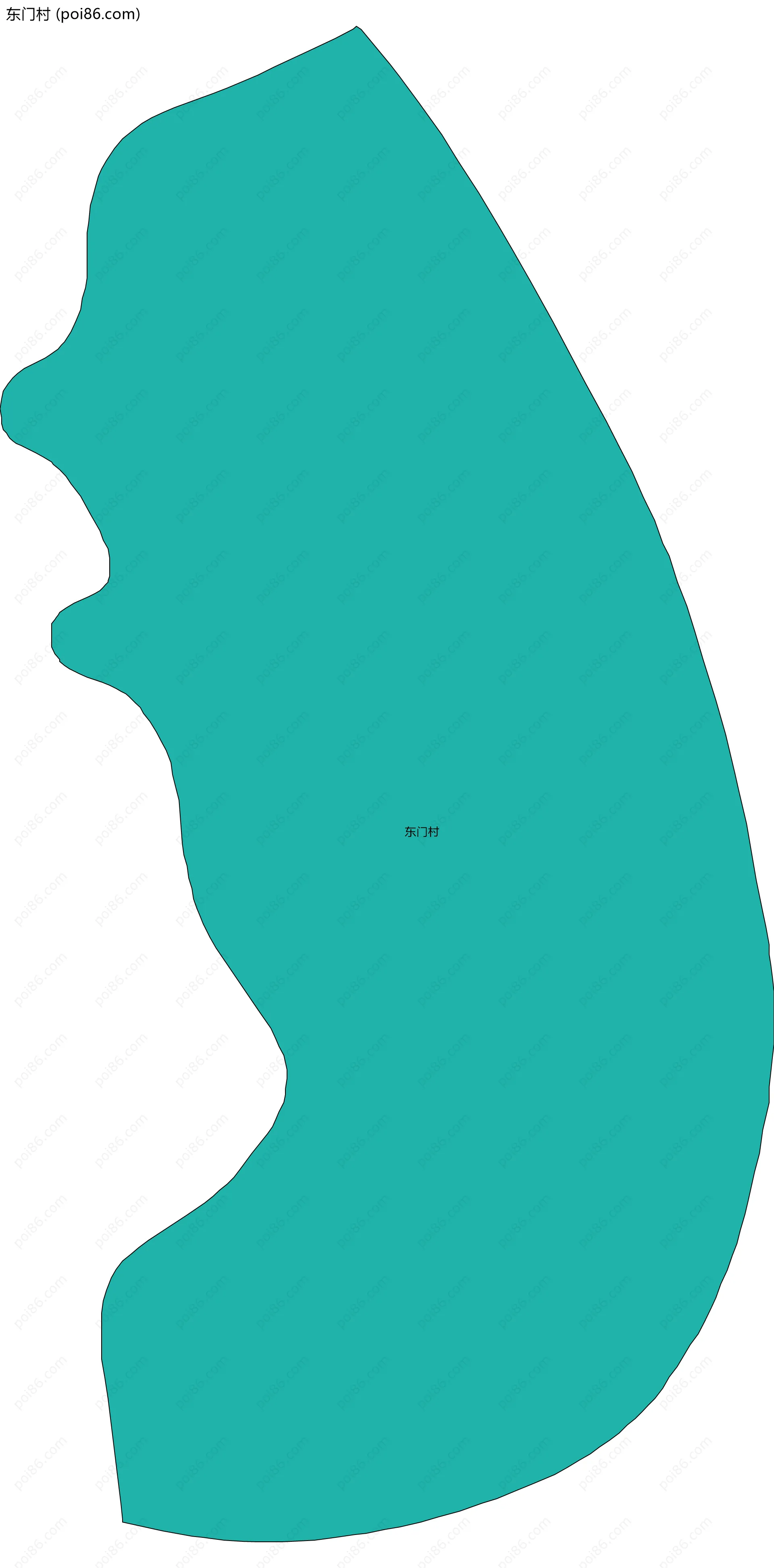 东门村边界地图