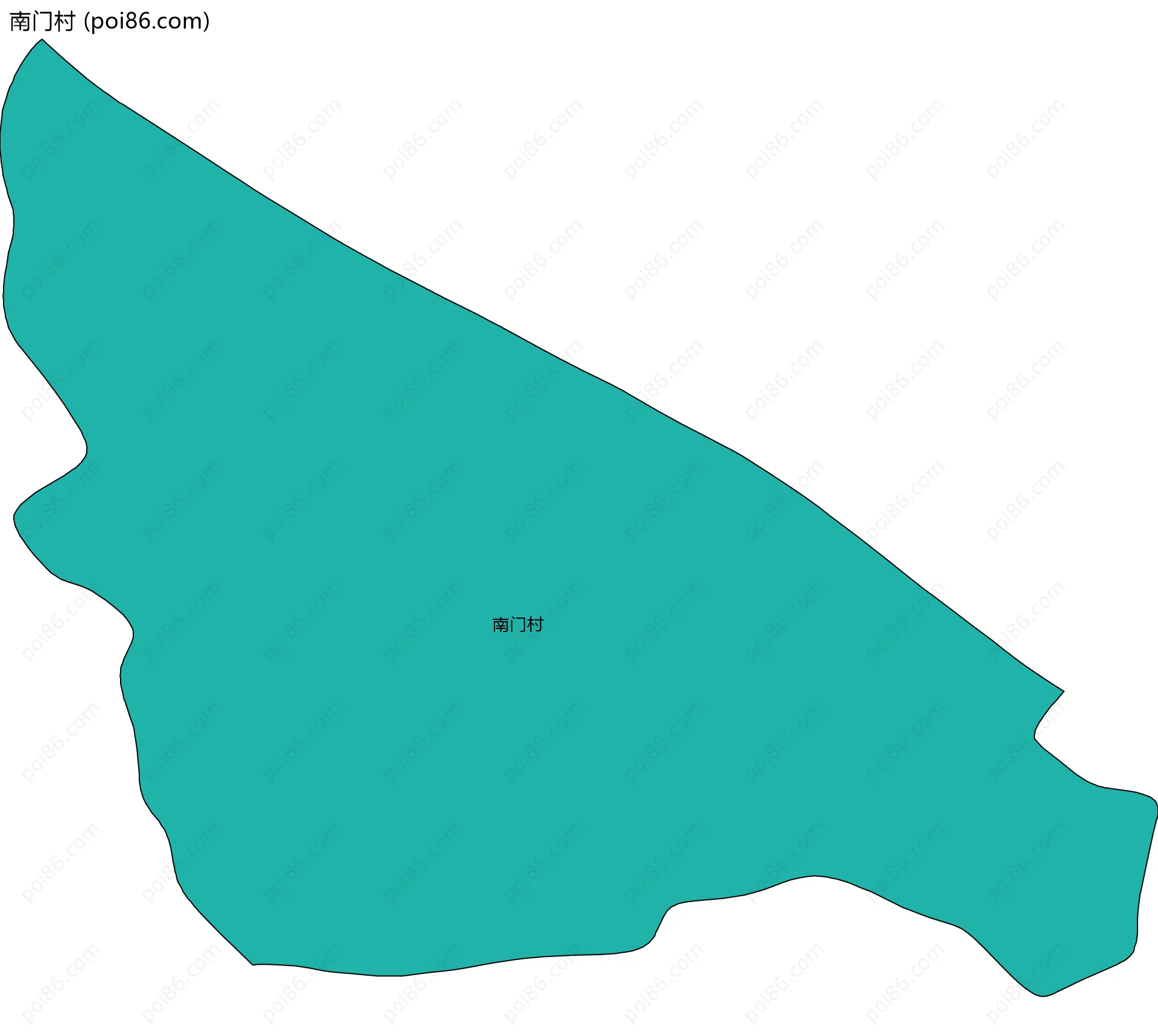 南门村边界地图