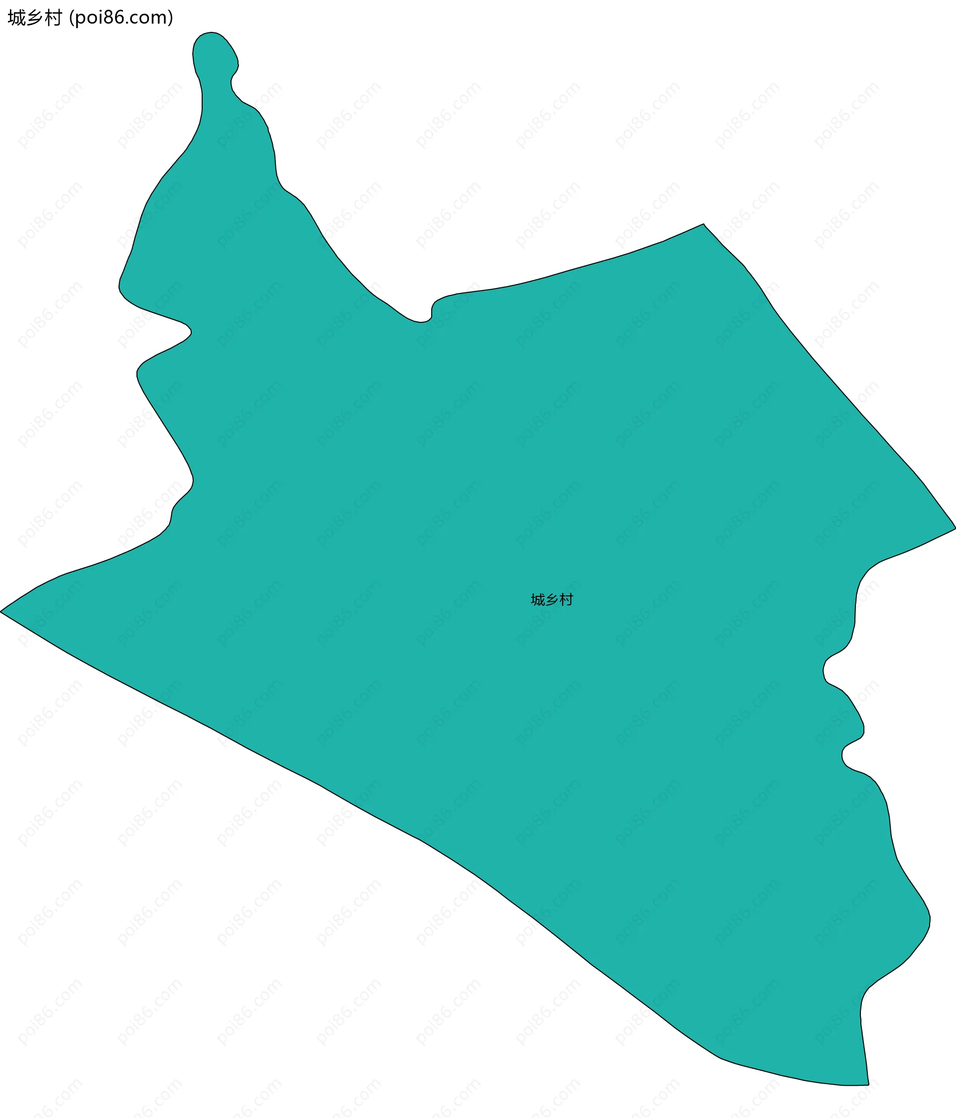 城乡村边界地图