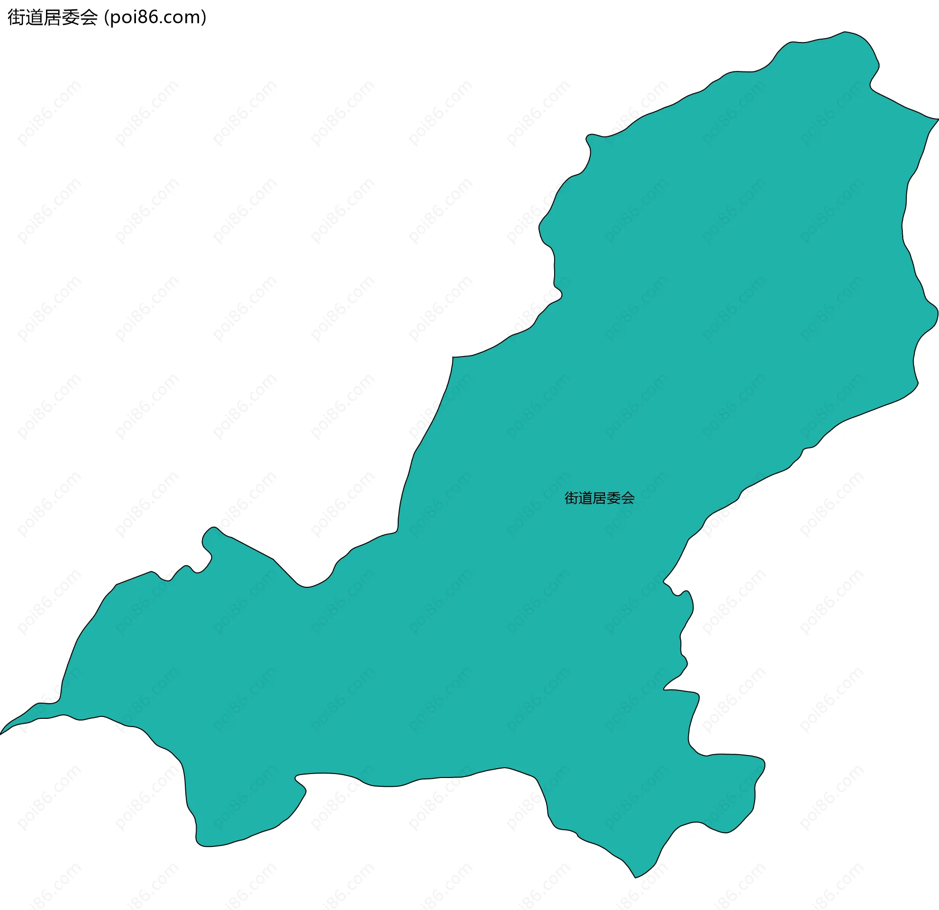 街道居委会边界地图