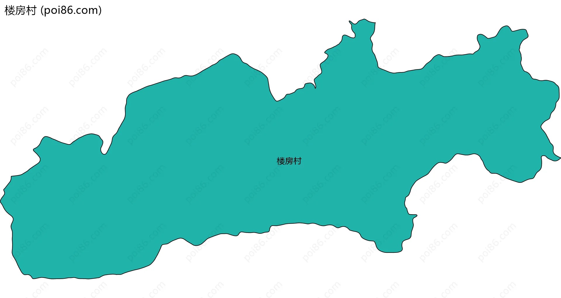 楼房村边界地图