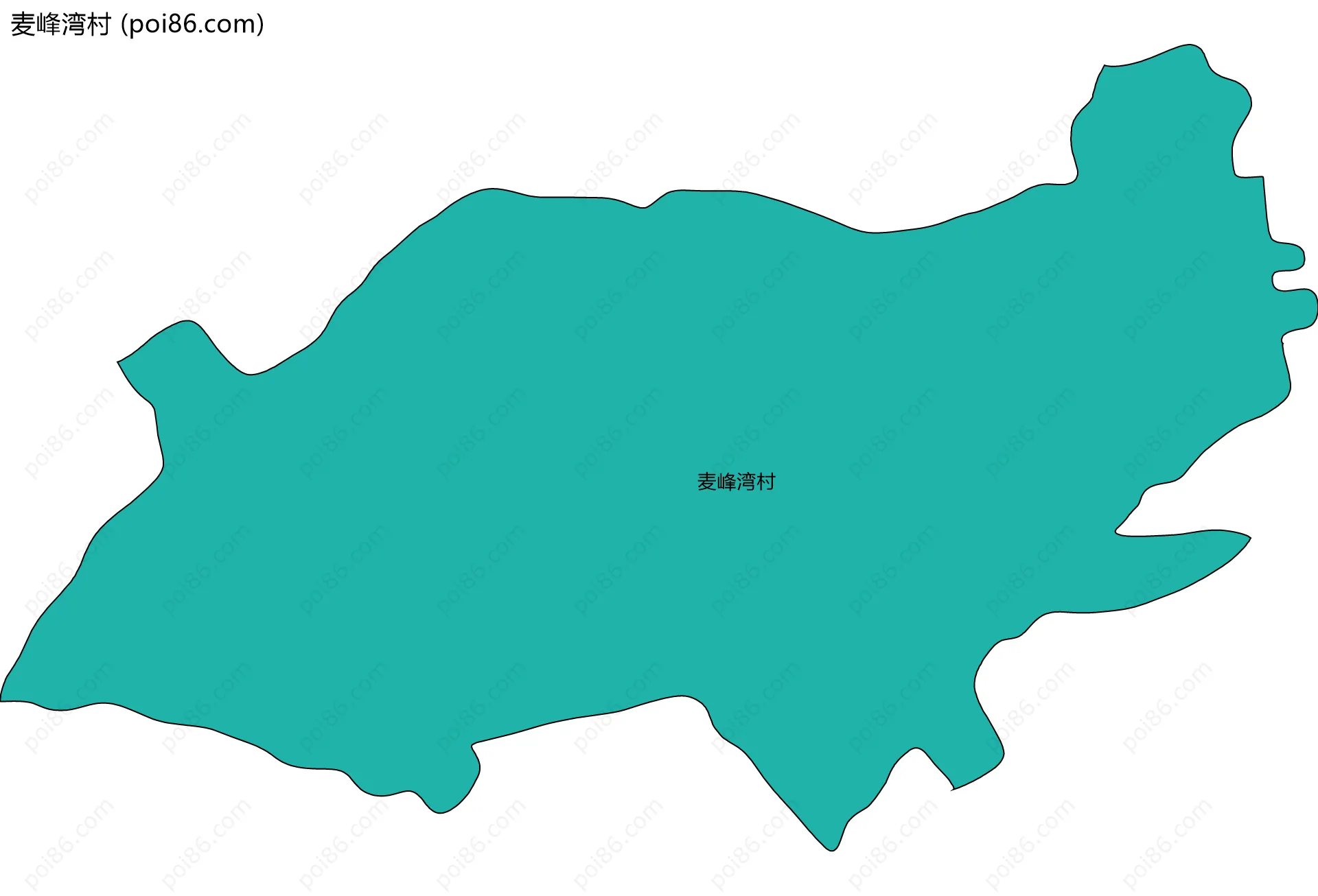麦峰湾村边界地图
