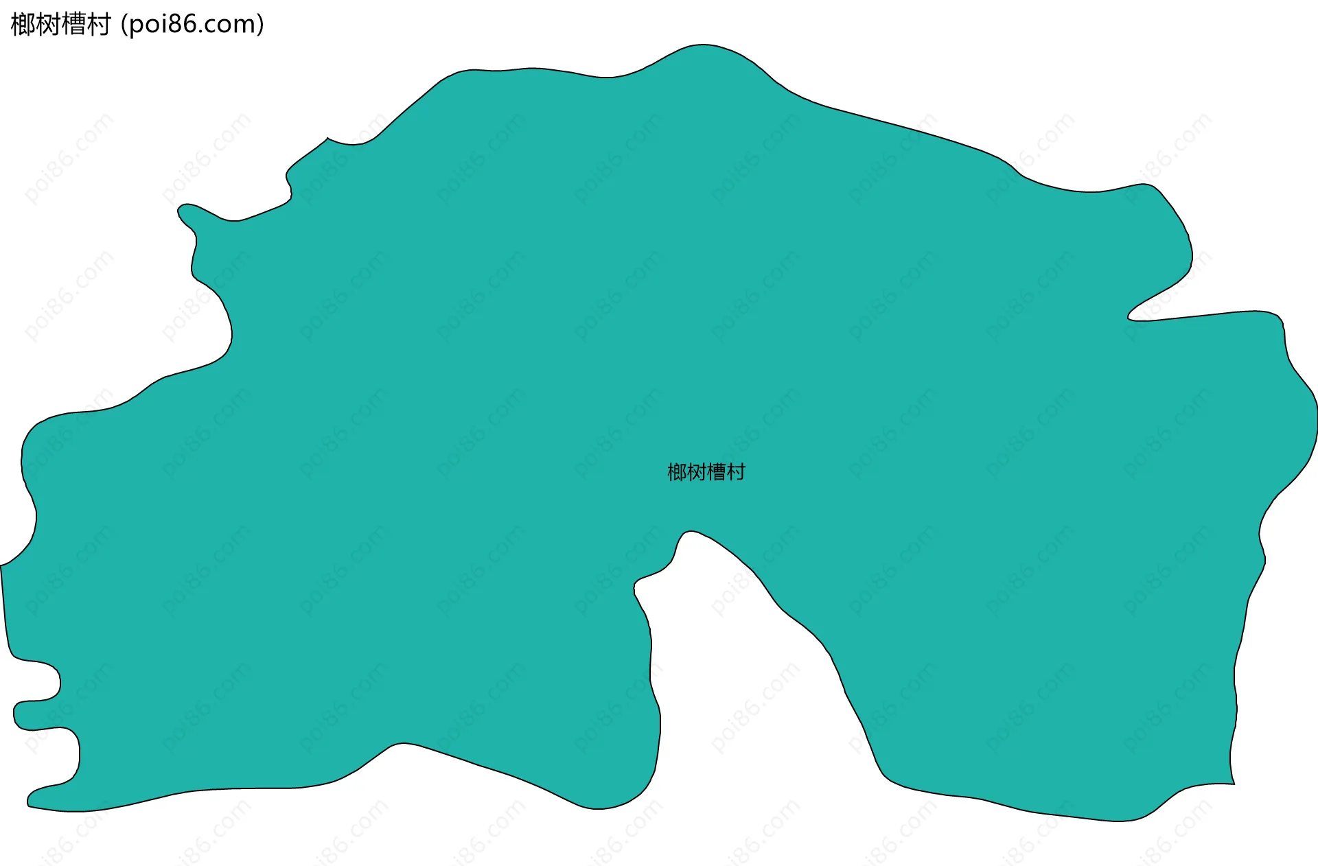 榔树槽村边界地图