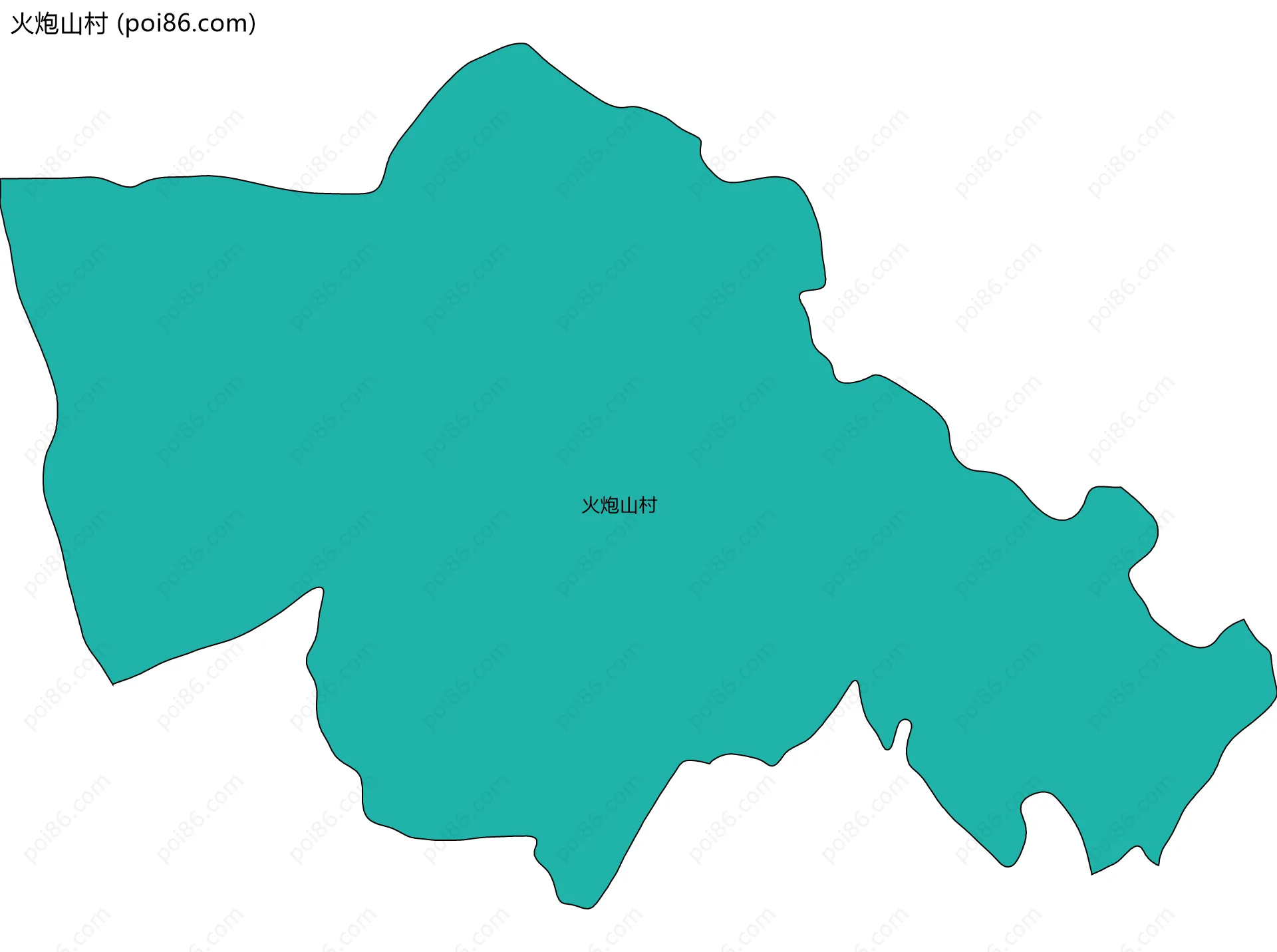 火炮山村边界地图