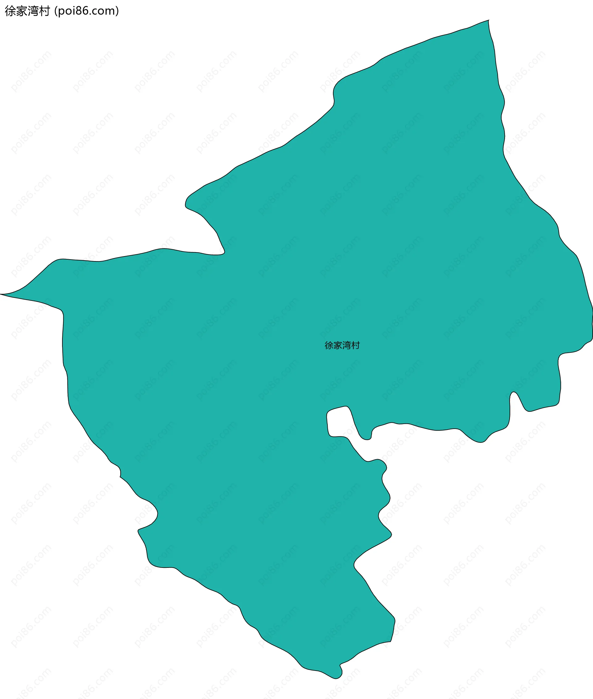 徐家湾村边界地图