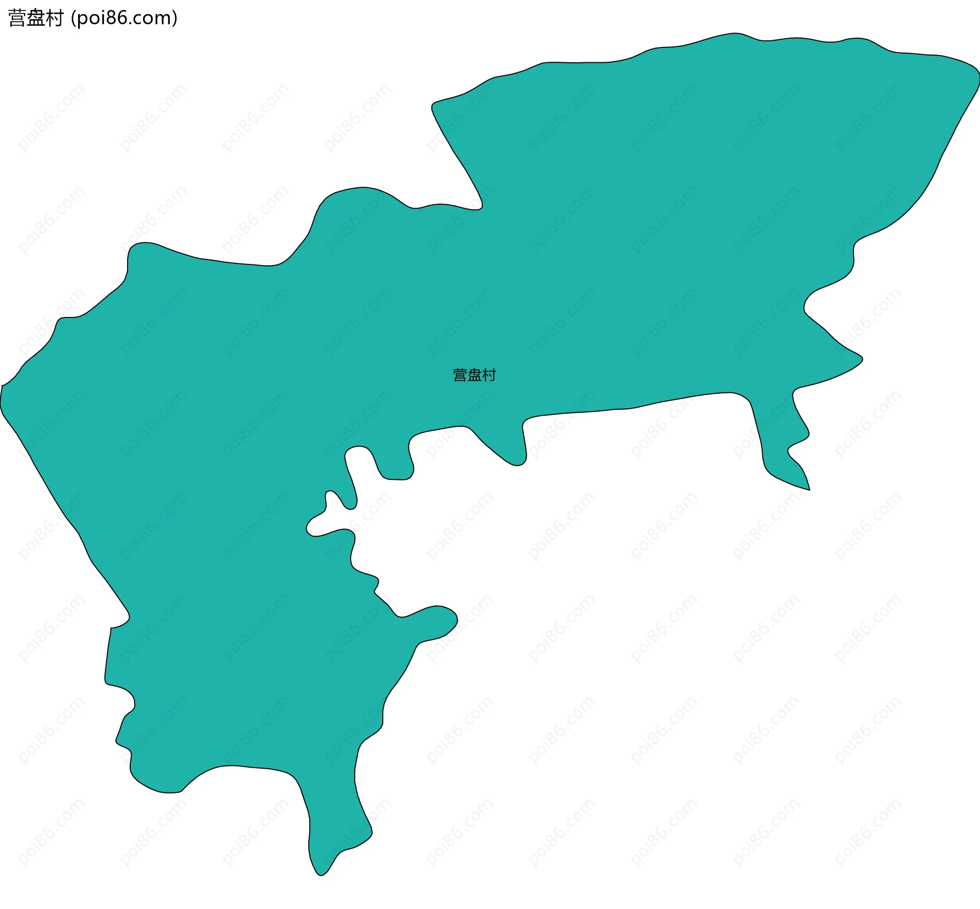 营盘村边界地图