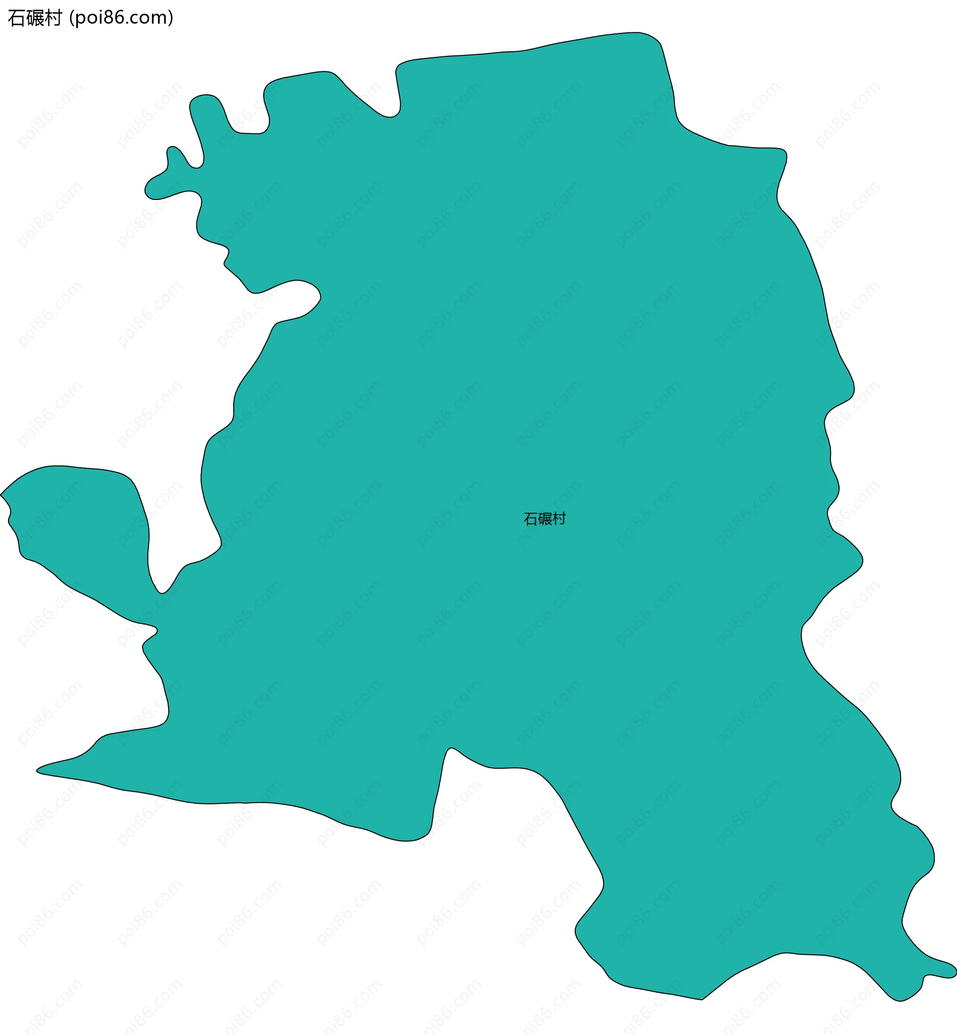 石碾村边界地图