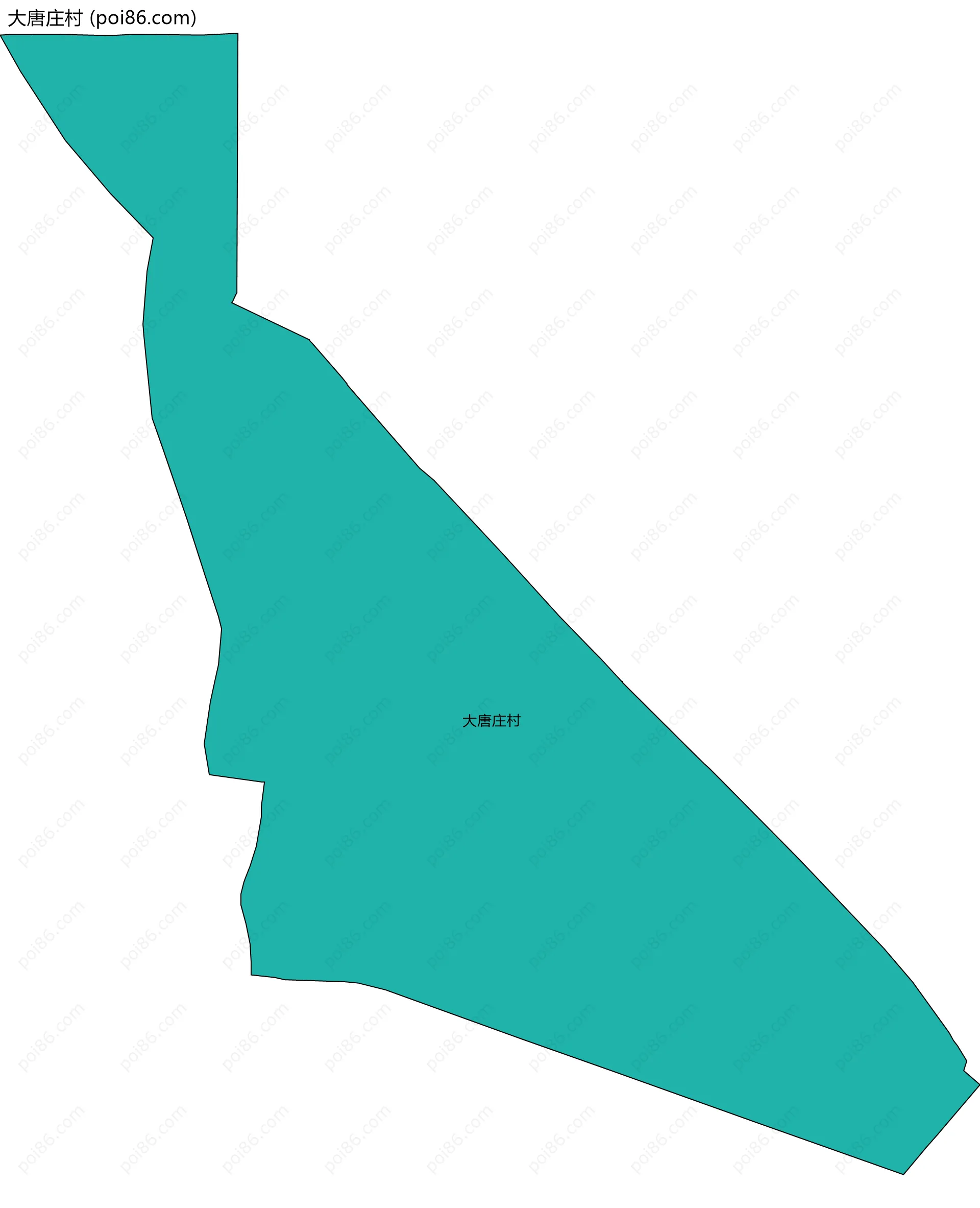 大唐庄村边界地图