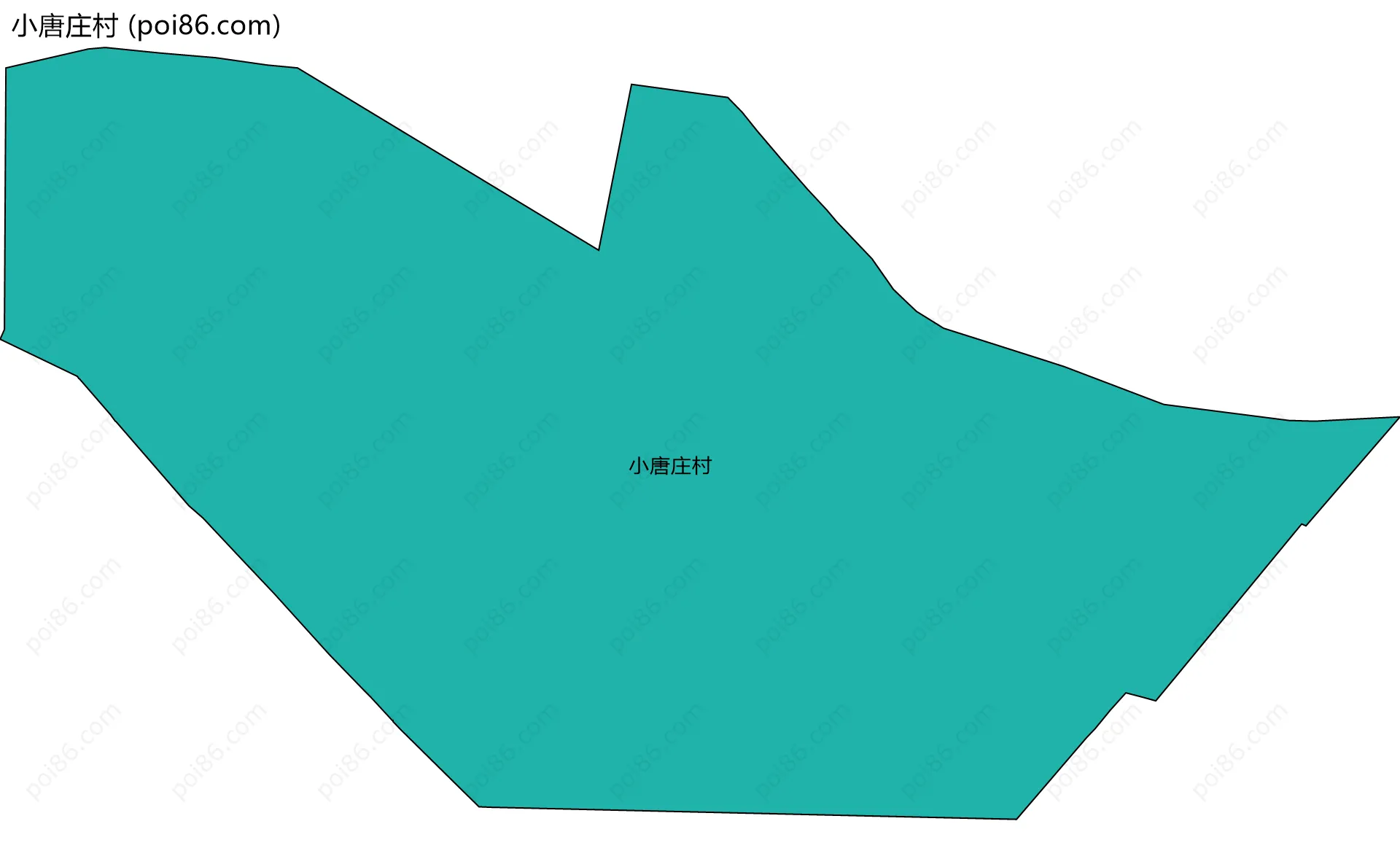 小唐庄村边界地图