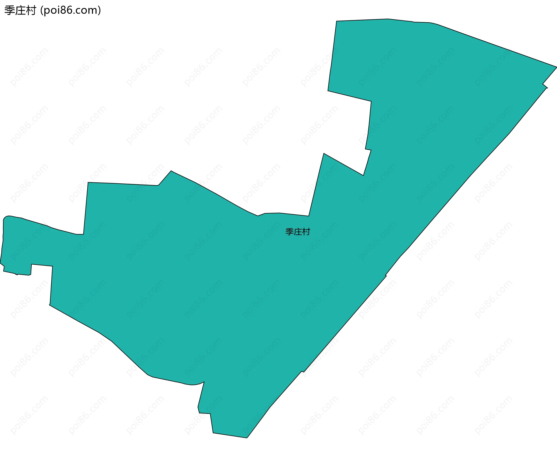 季庄村边界地图