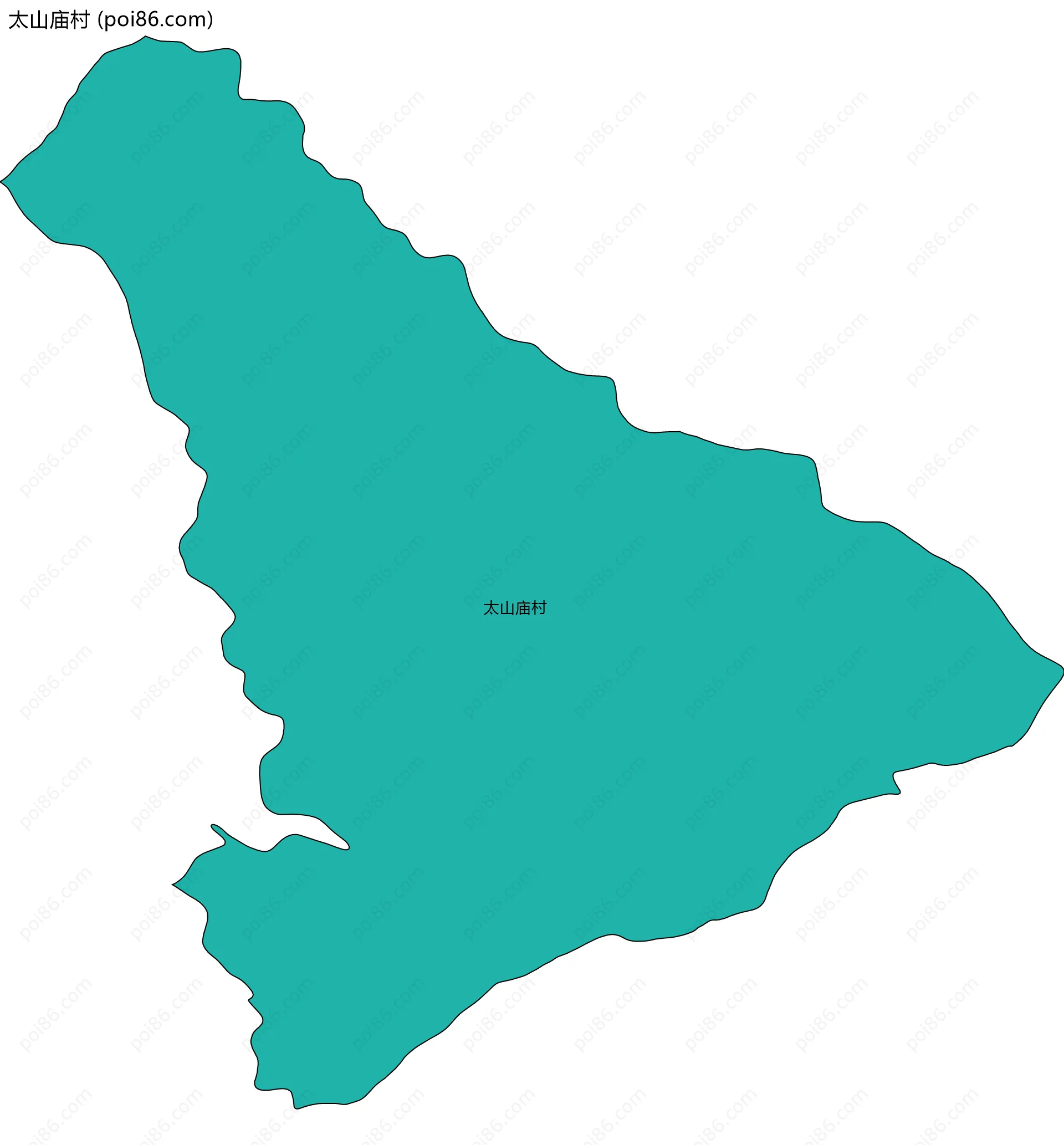 太山庙村边界地图