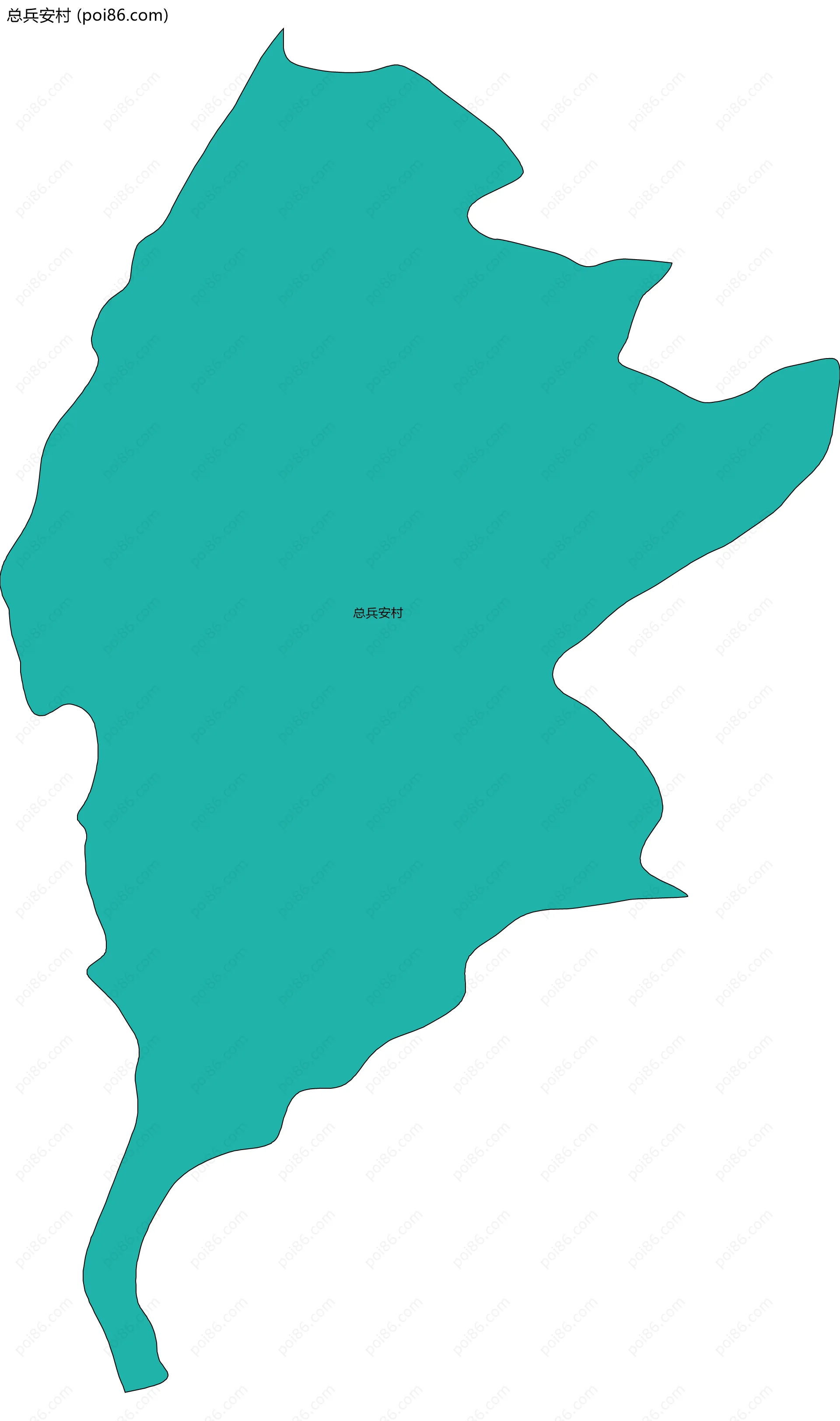 总兵安村边界地图