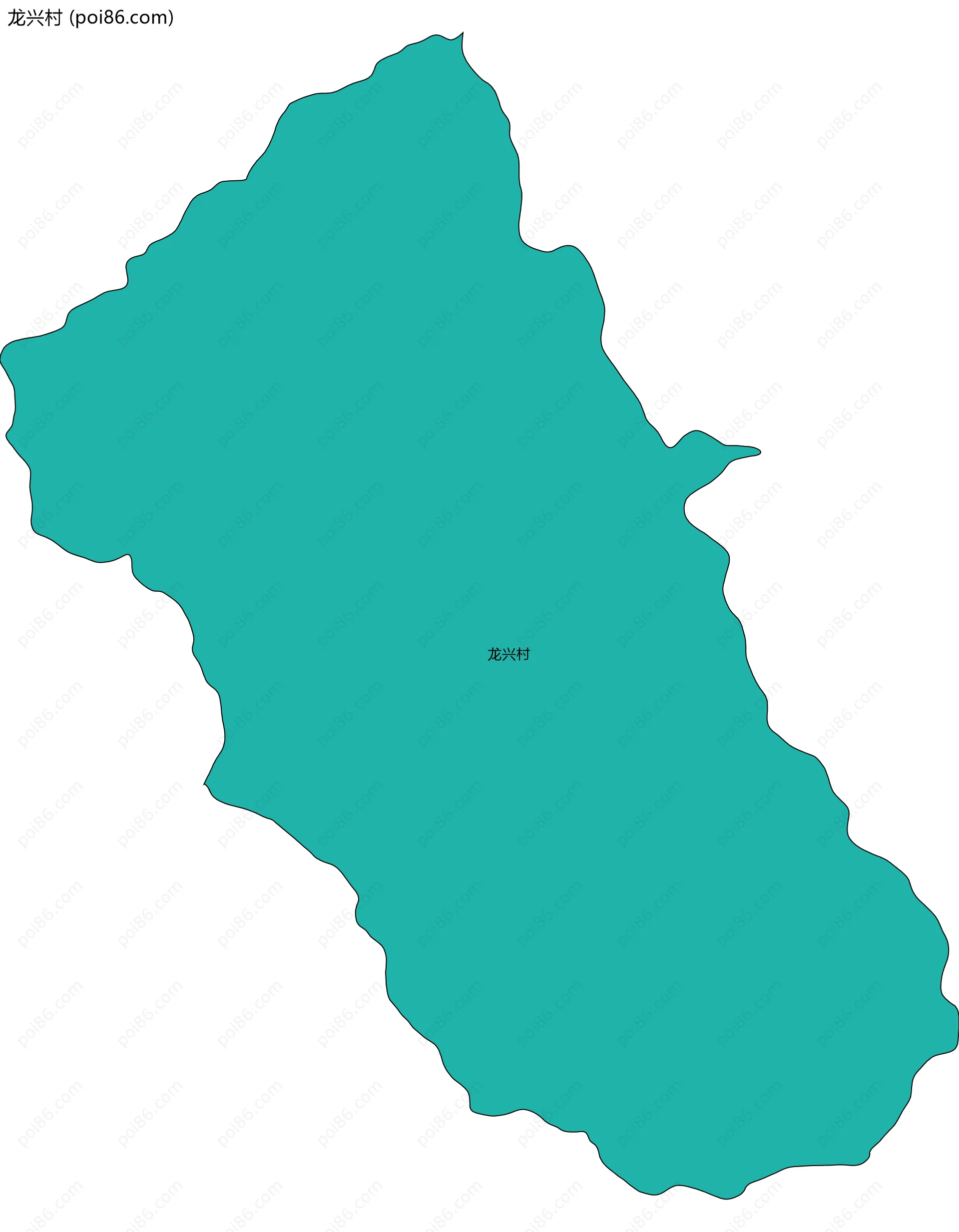 龙兴村边界地图