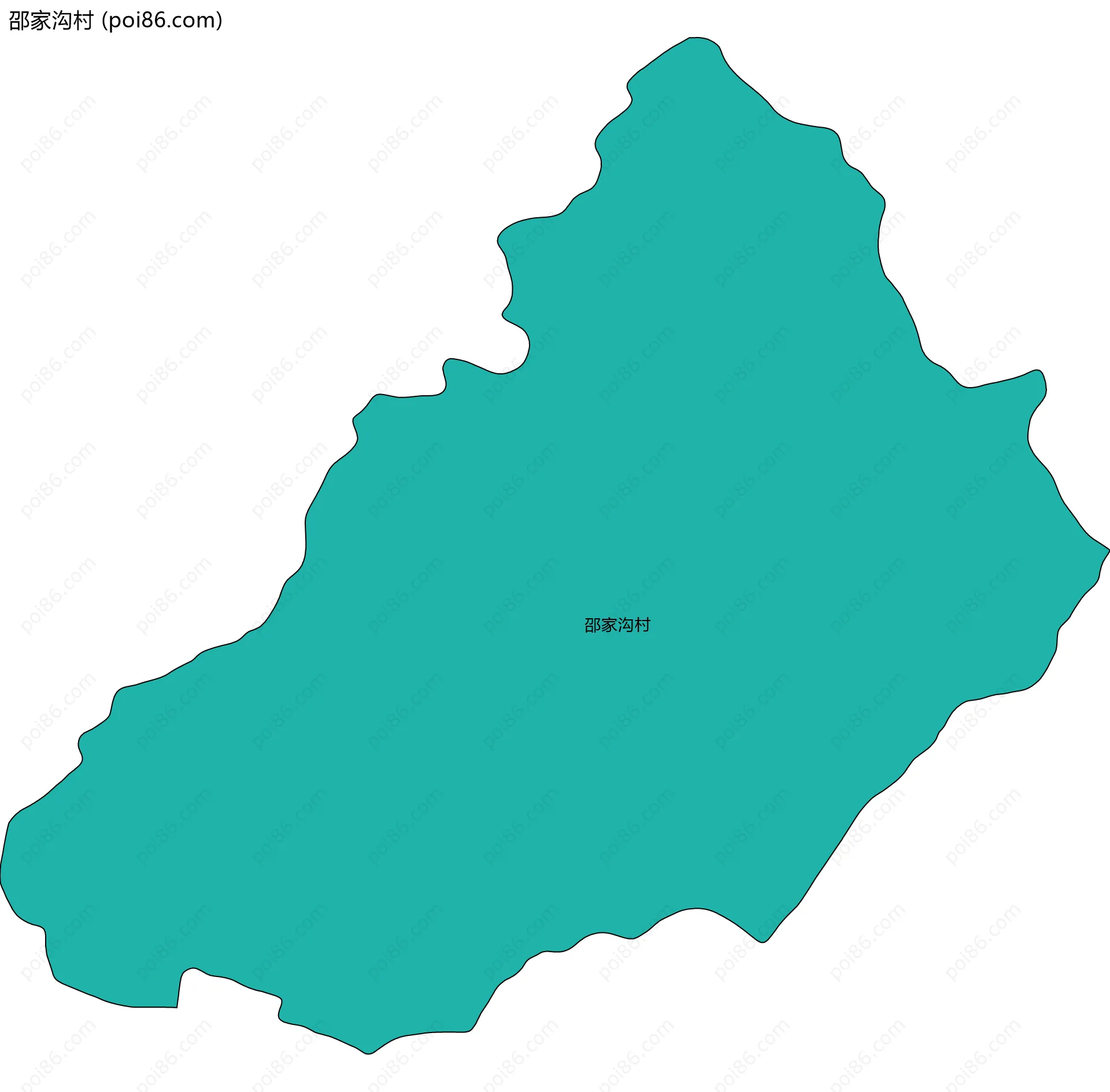 邵家沟村边界地图